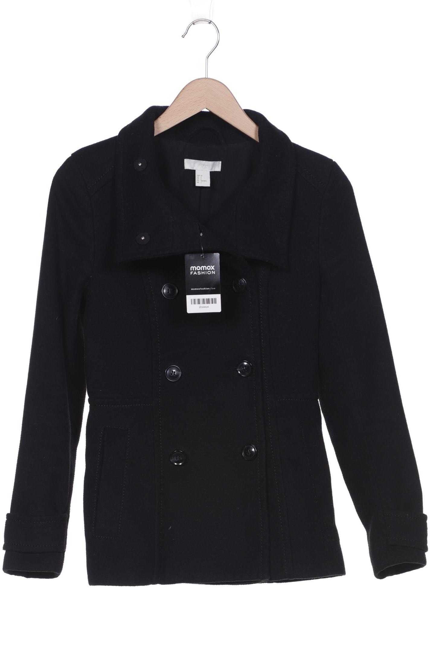 

H&M Damen Mantel, schwarz
