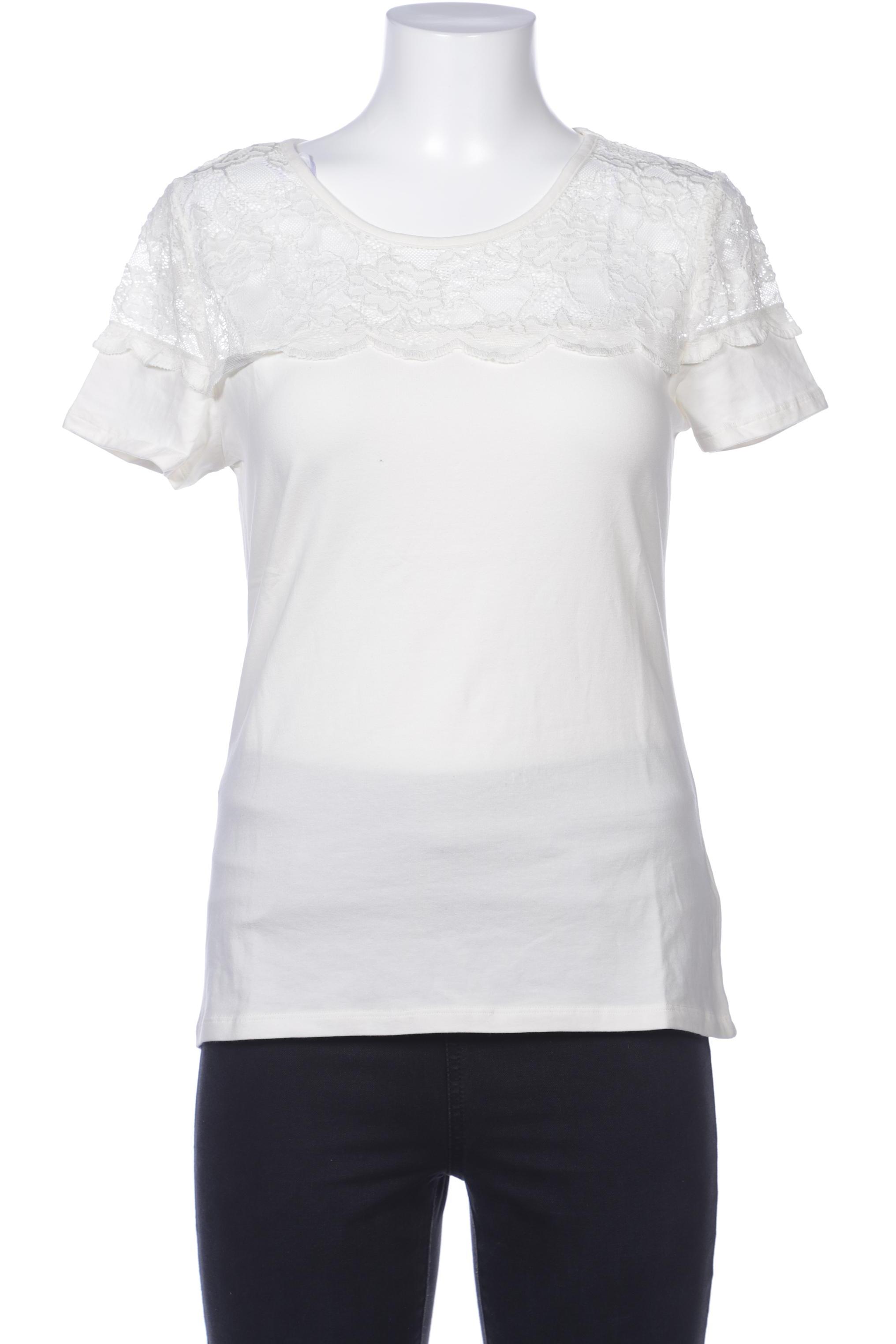

H&M Damen T-Shirt, cremeweiß, Gr. 42