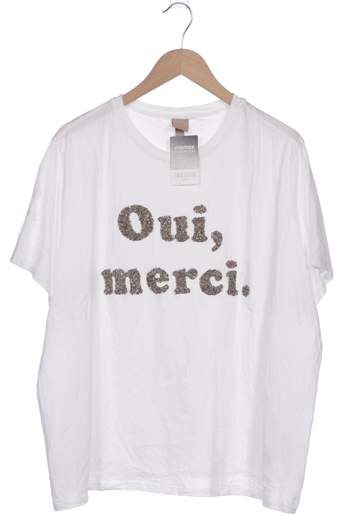 

H&M Damen T-Shirt, weiß, Gr. 48