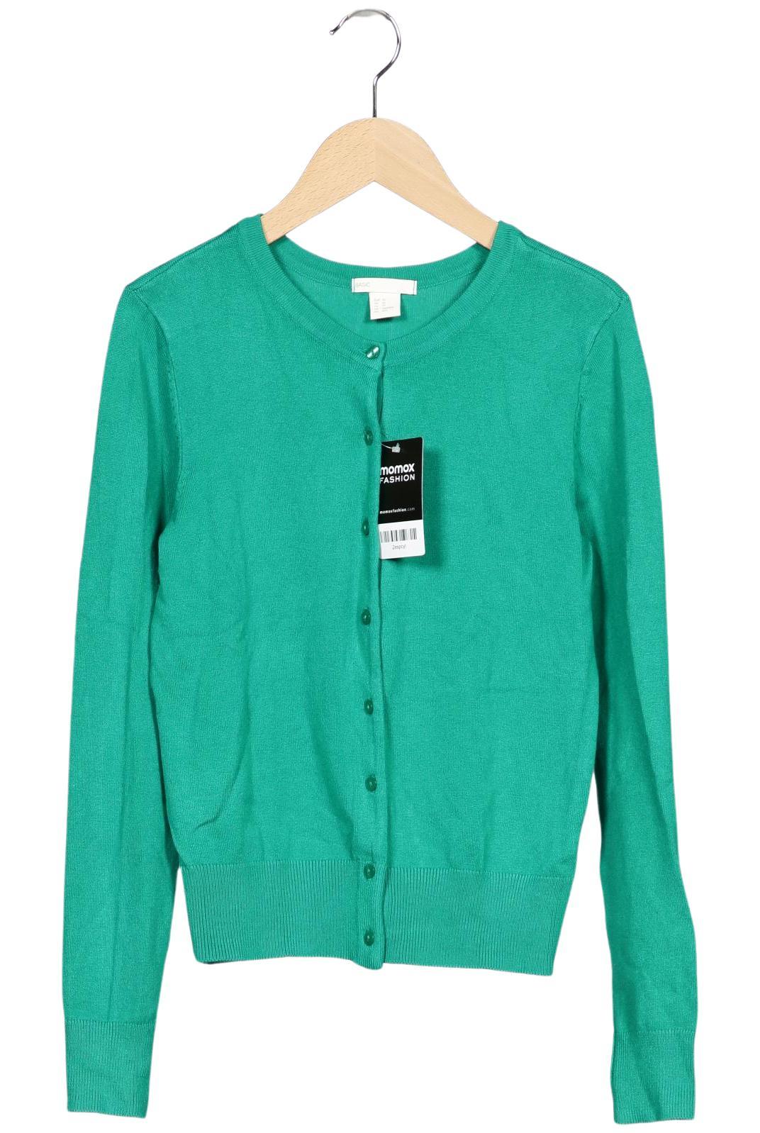 

H&M Damen Strickjacke, grün, Gr. 34