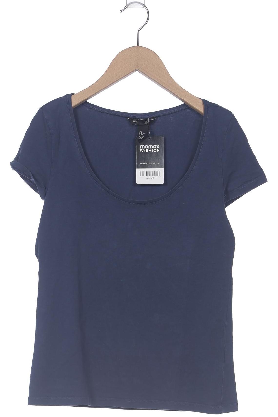 

H&M Damen T-Shirt, marineblau, Gr. 38