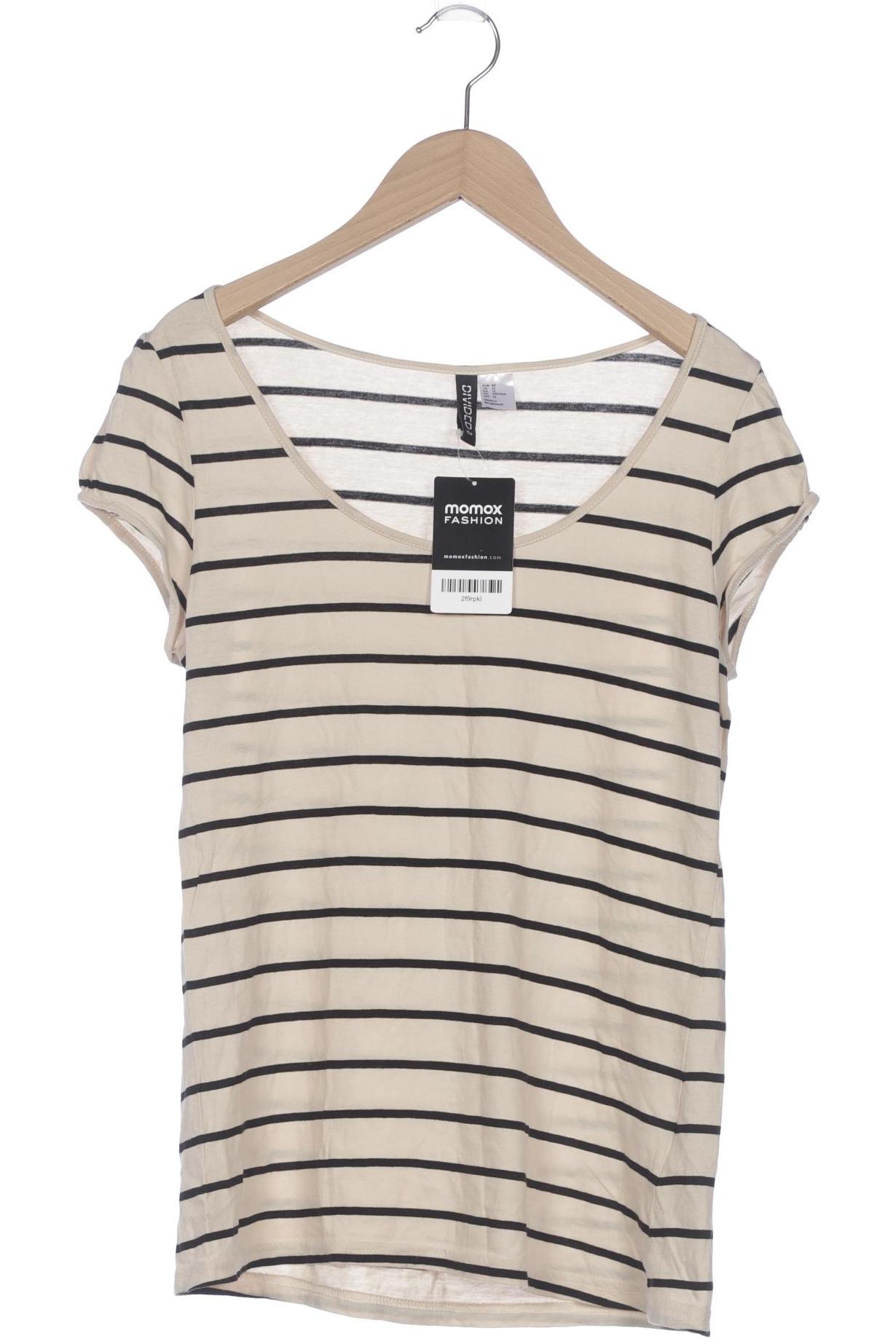 

H&M Damen T-Shirt, beige, Gr. 42