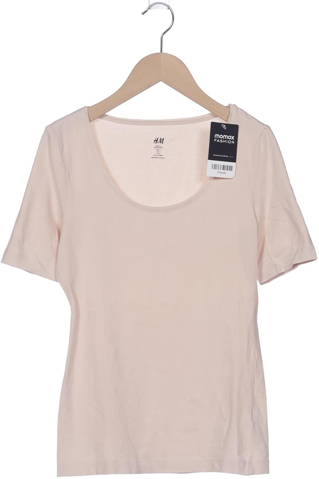 

H&M Damen T-Shirt, beige, Gr. 36