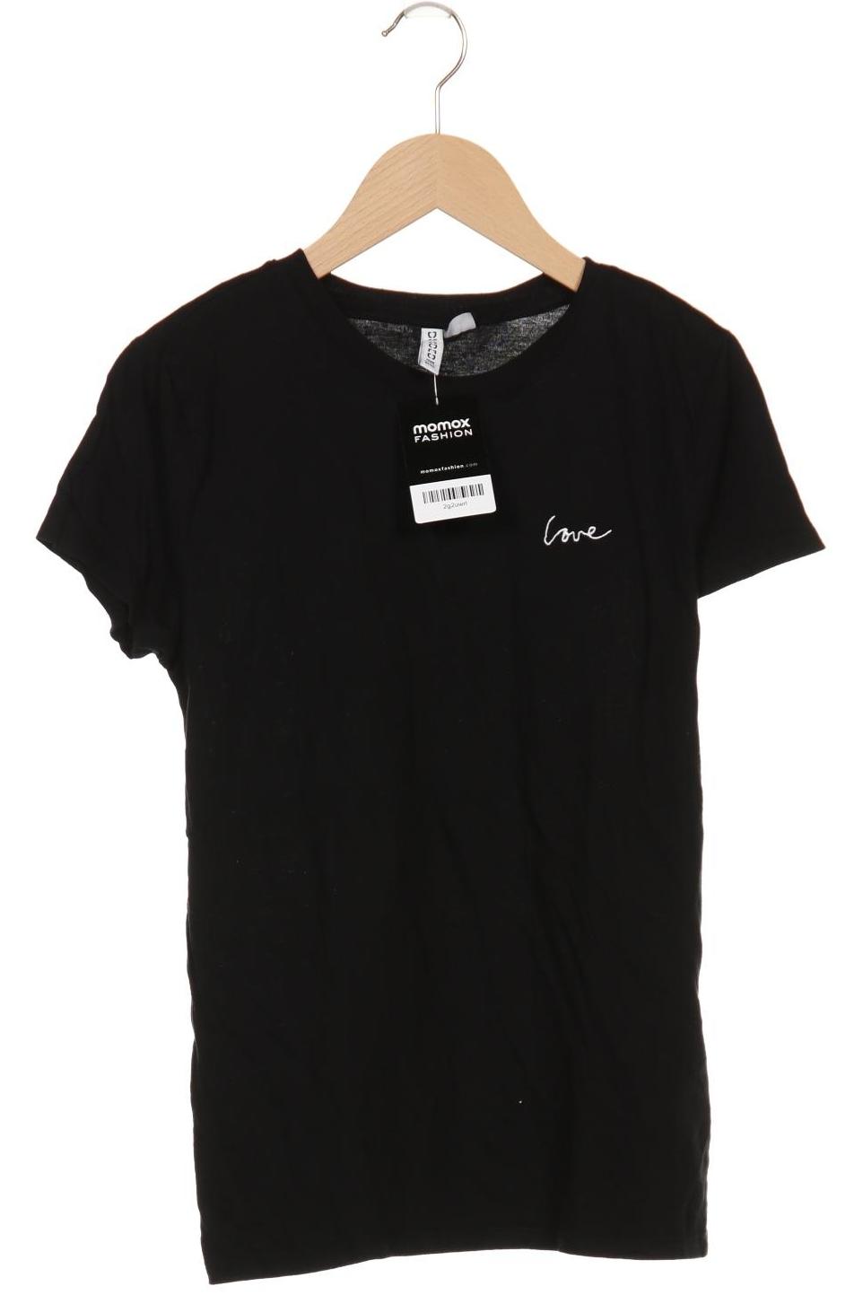 

H&M Damen T-Shirt, schwarz, Gr. 36