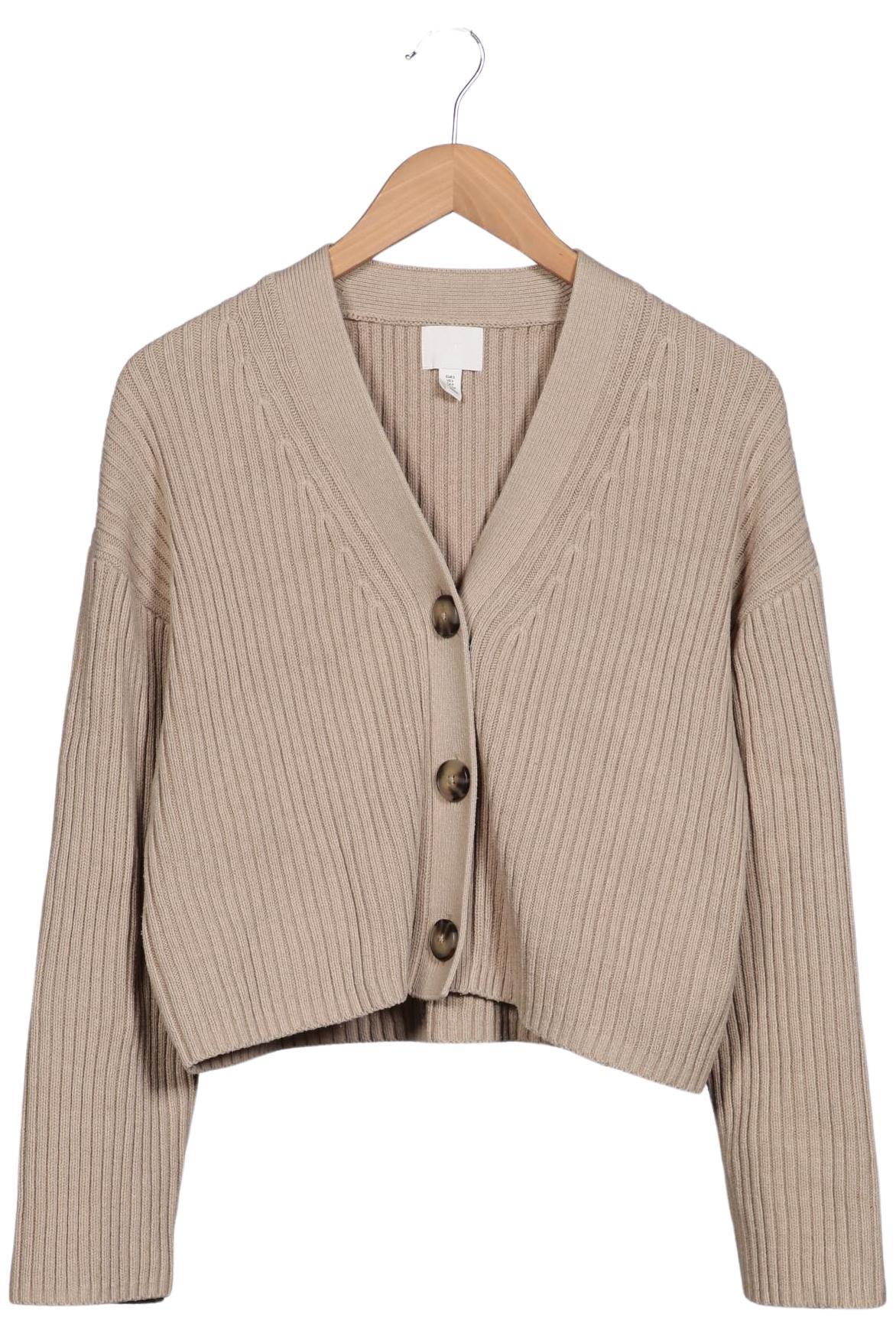 

H&M Damen Strickjacke, beige, Gr. 36