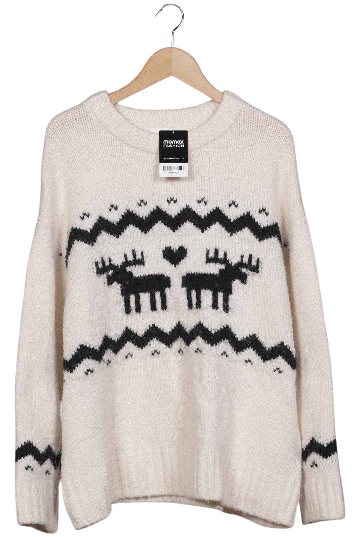 

H&M Damen Pullover, cremeweiß, Gr. 44