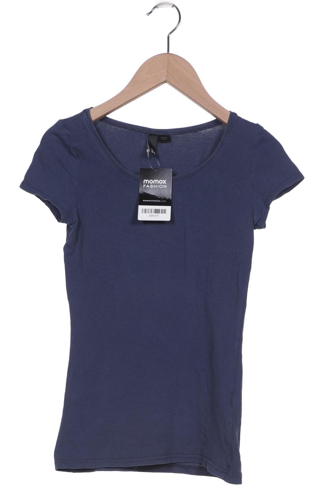 

H&M Damen T-Shirt, marineblau