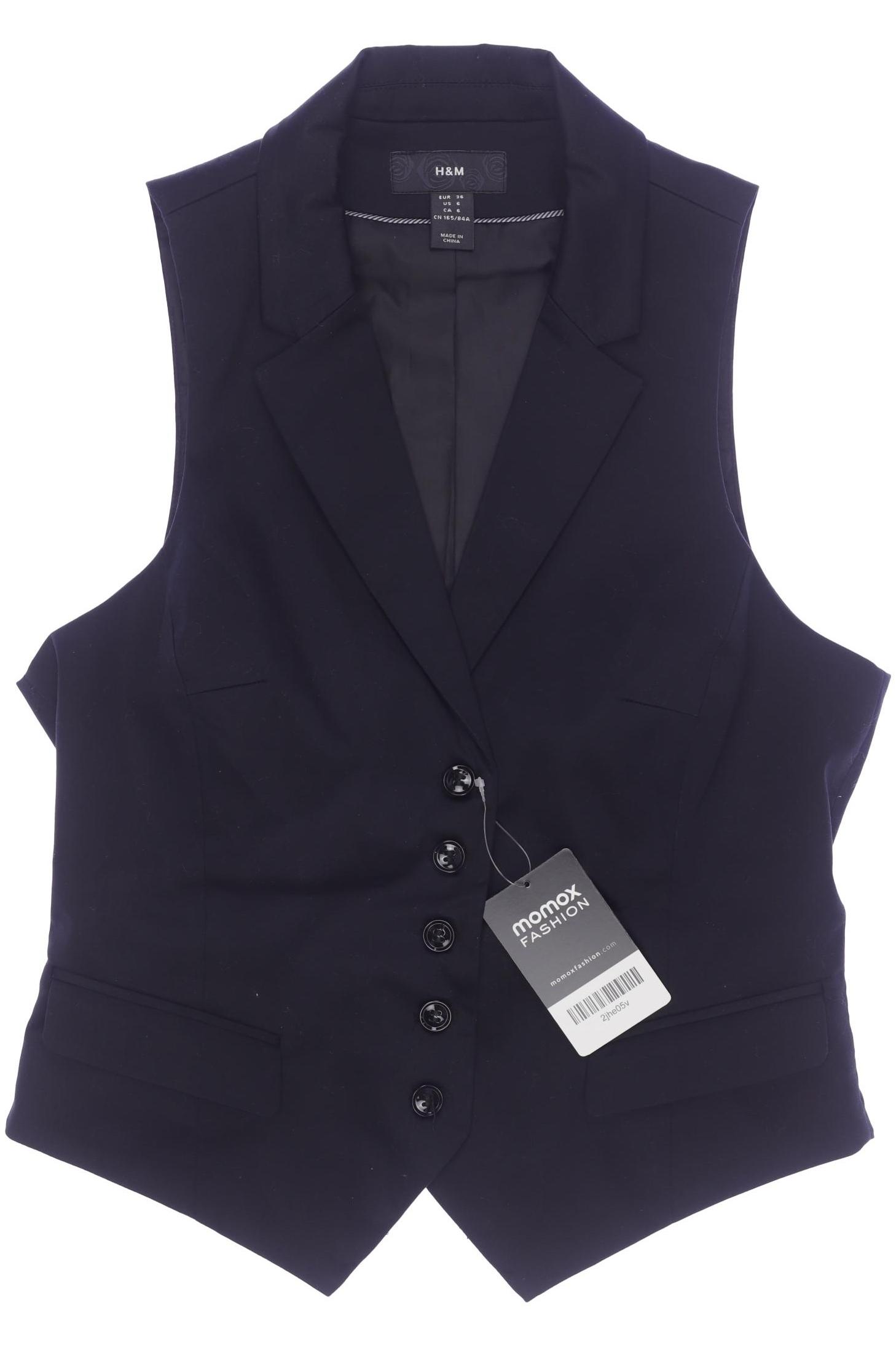 

H&M Damen Weste, schwarz, Gr. 36