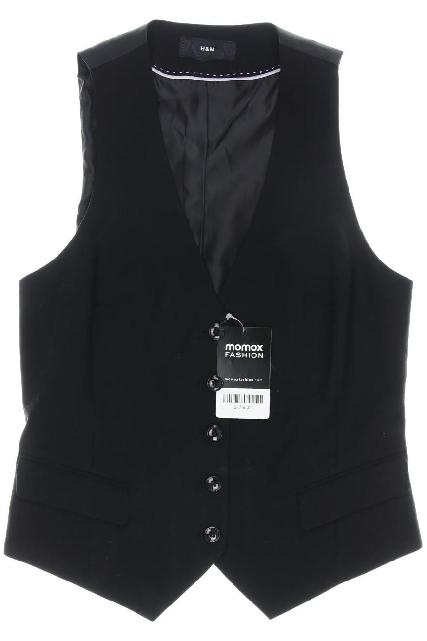 

H&M Damen Weste, schwarz, Gr. 34