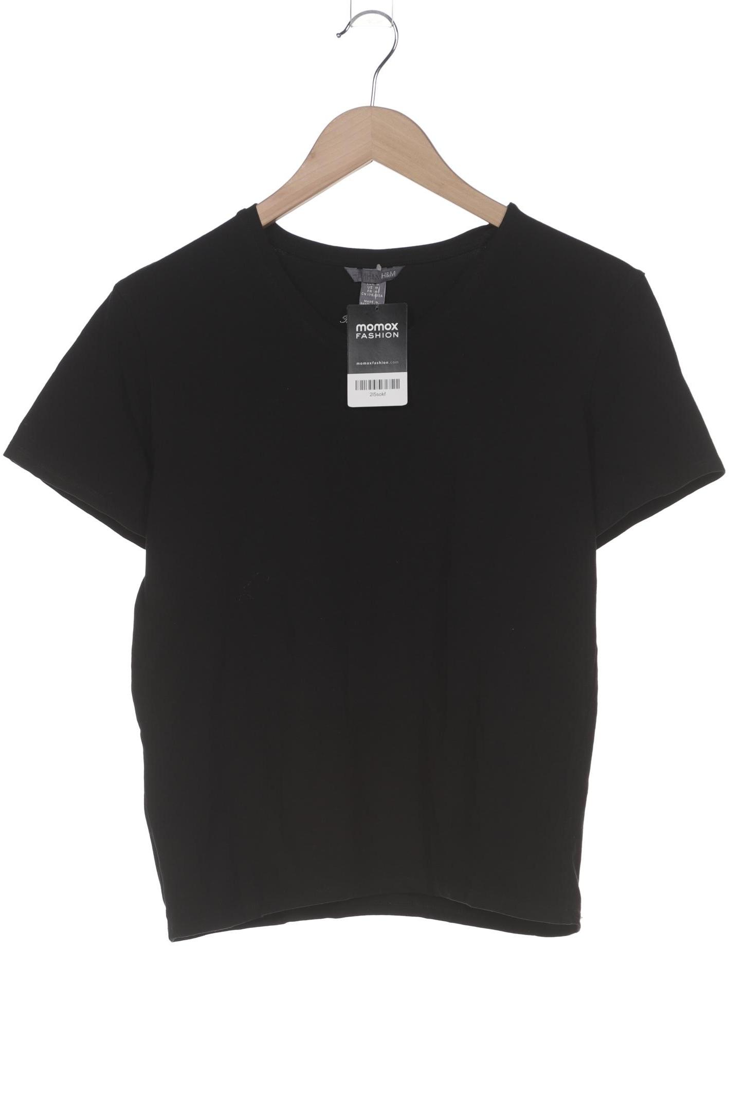 

H&M Damen T-Shirt, schwarz, Gr. 38