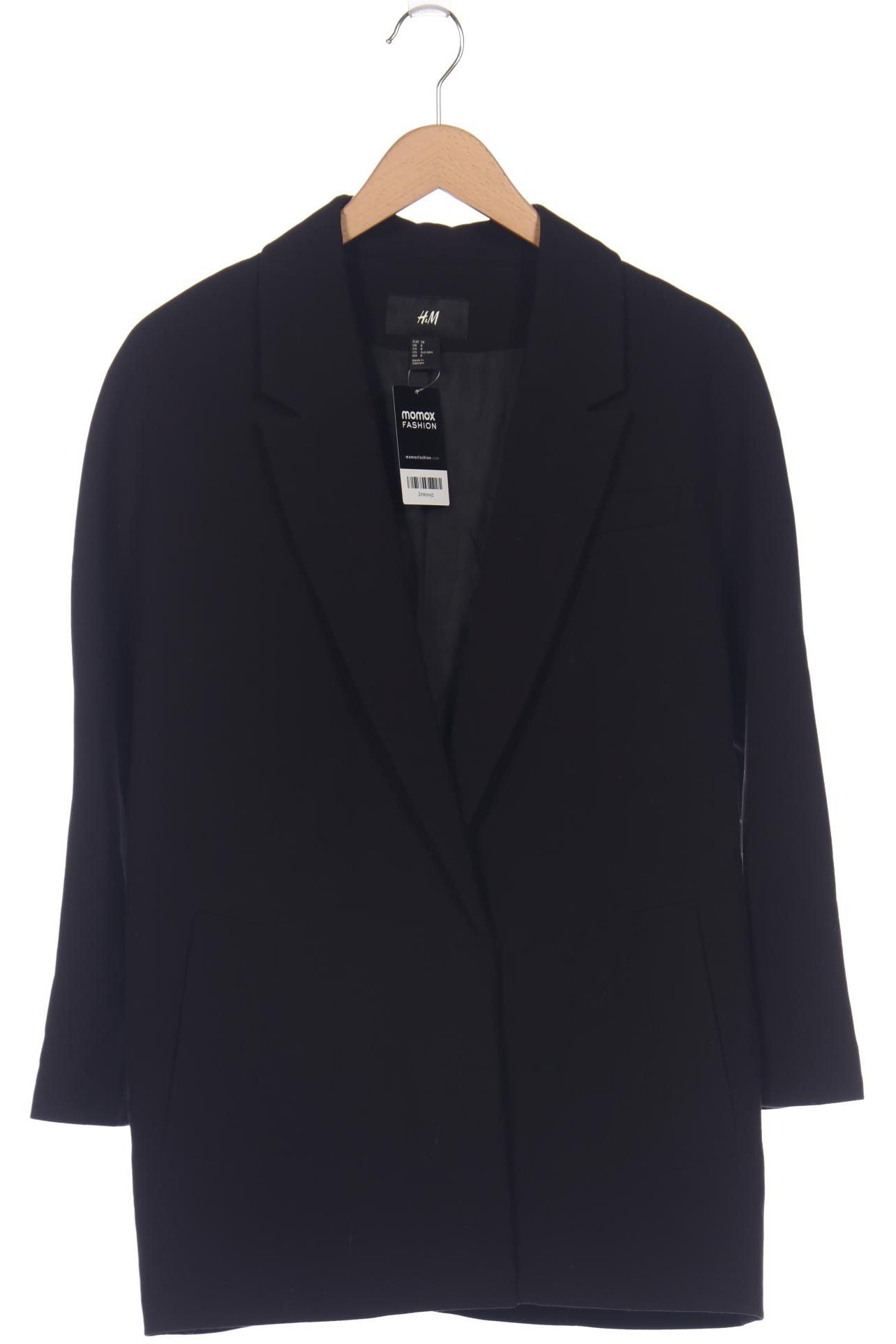 

H&M Damen Mantel, schwarz, Gr. 38