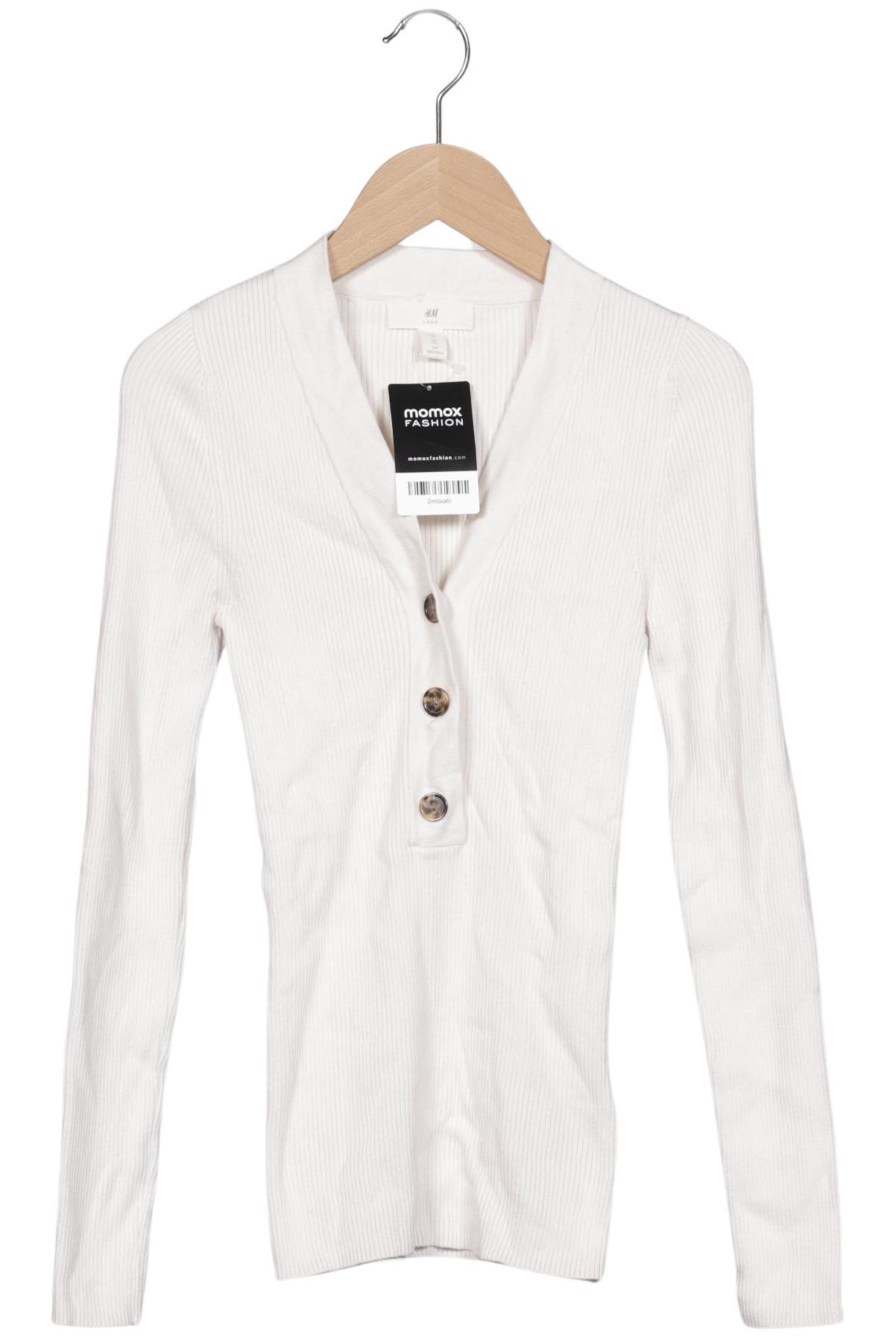 

H&M Damen Pullover, weiß, Gr. 34
