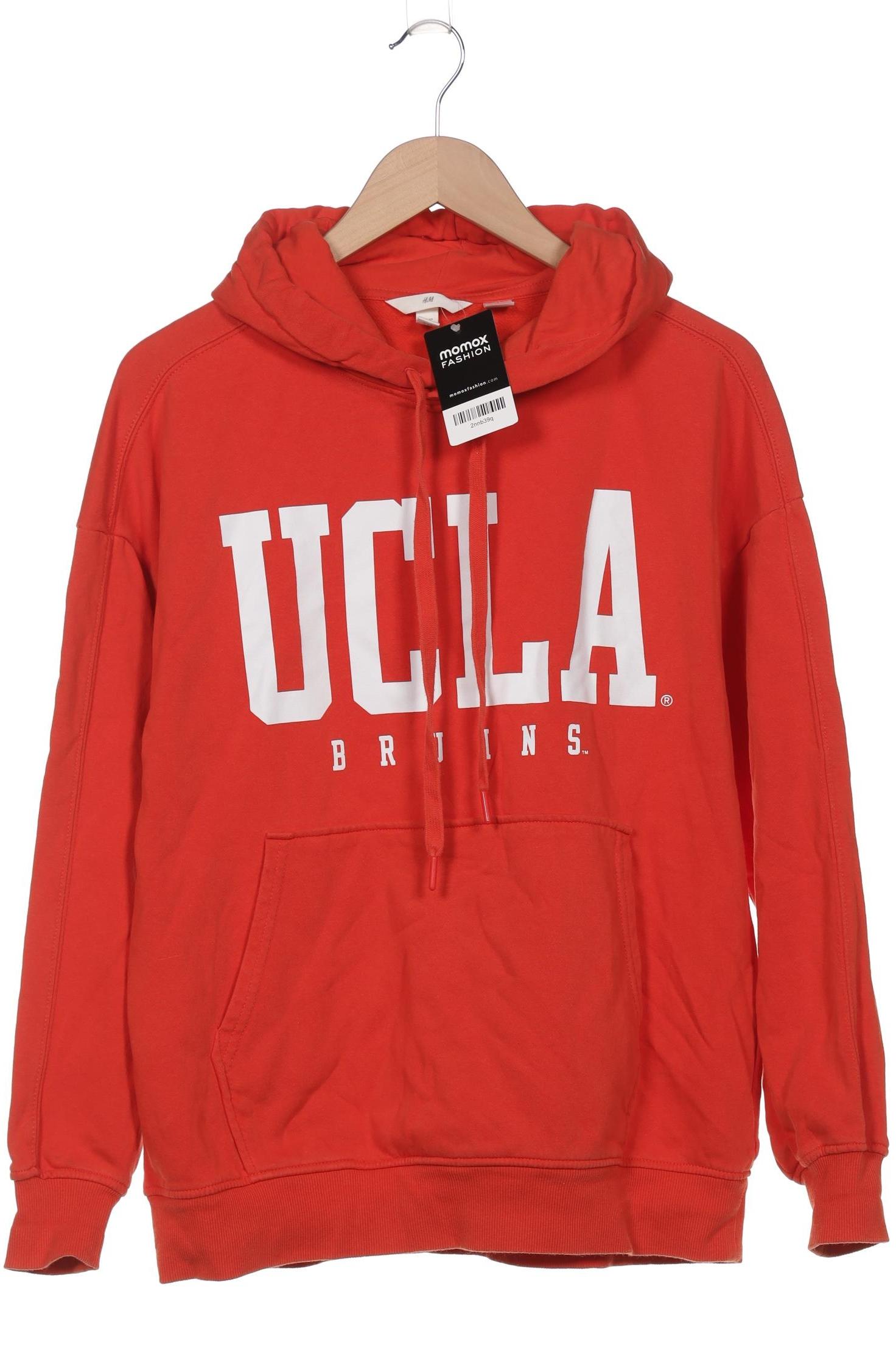 

H&M Damen Kapuzenpullover, rot, Gr. 34