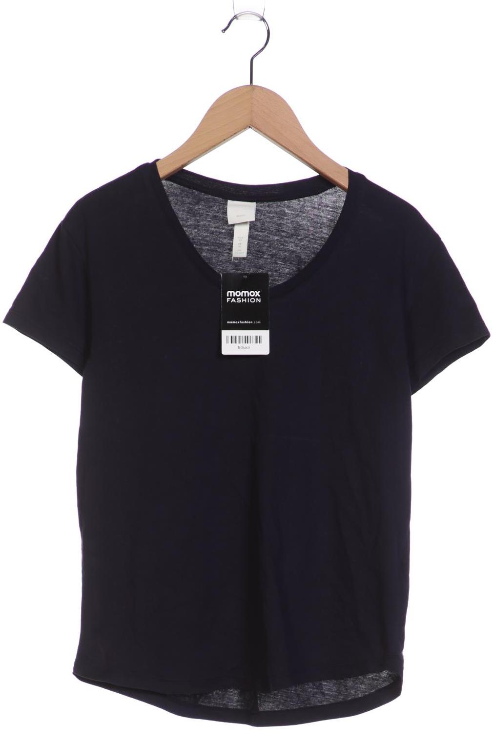 

H&M Damen T-Shirt, marineblau, Gr. 34