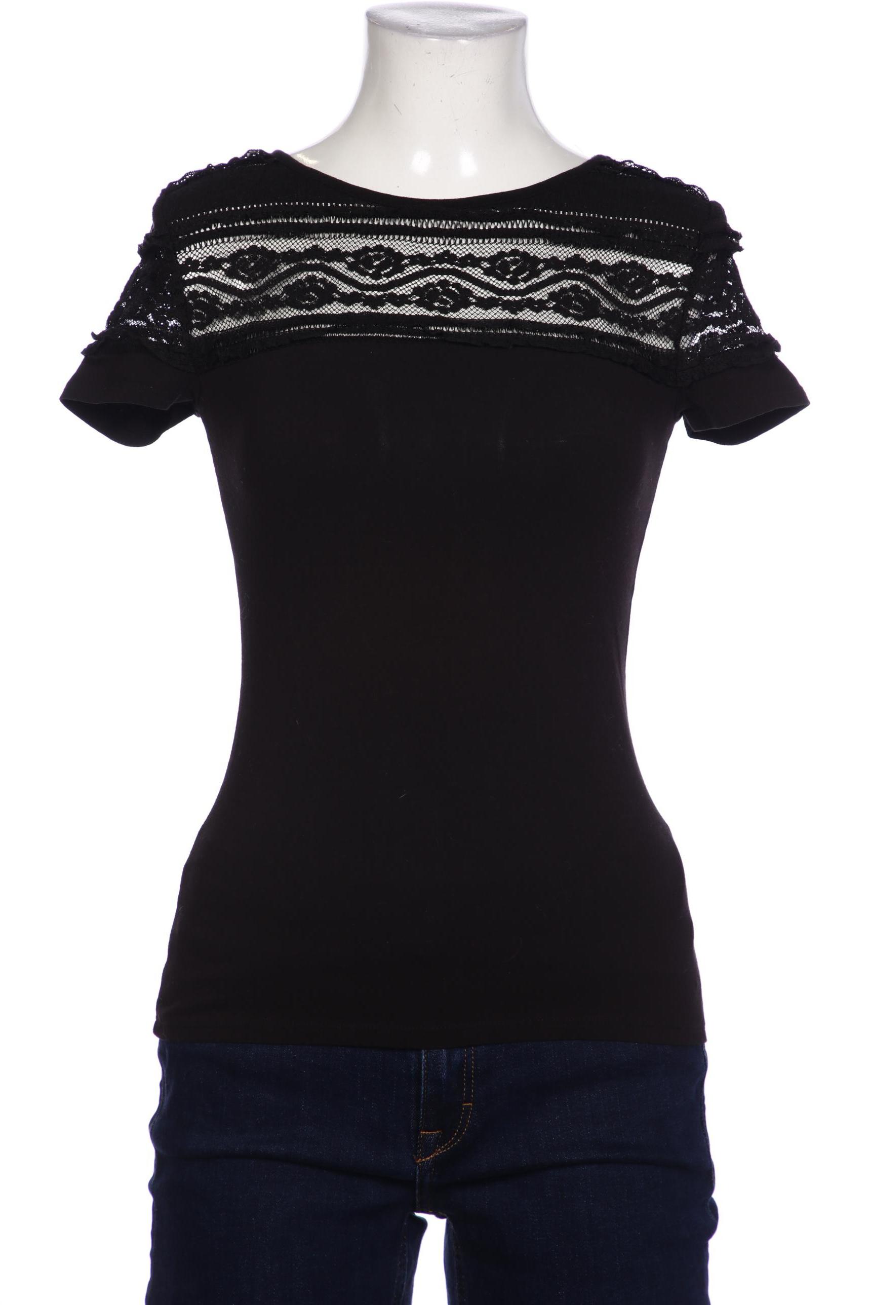 

H&M Damen T-Shirt, schwarz