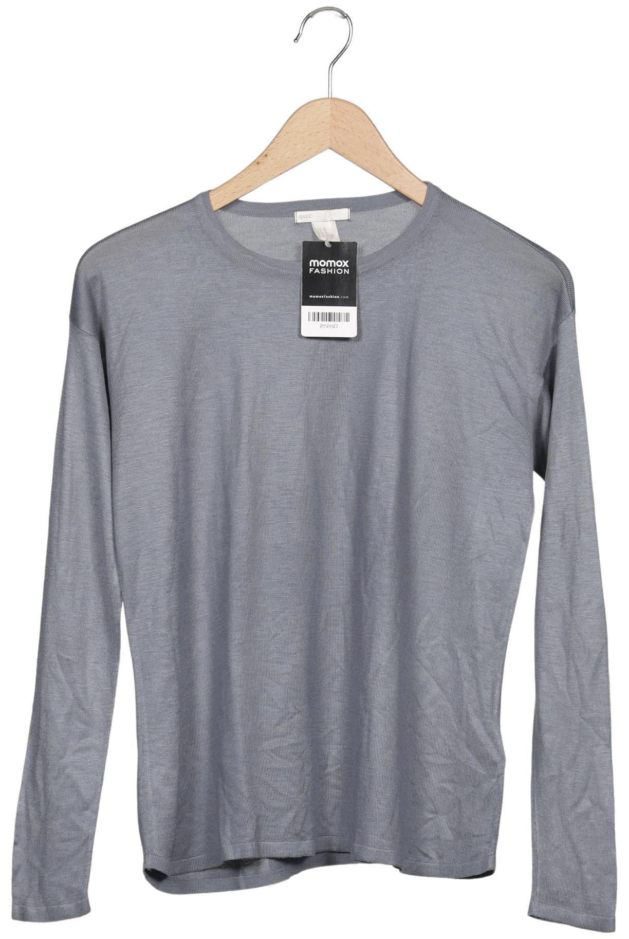 

H&M Damen Langarmshirt, grau, Gr. 34