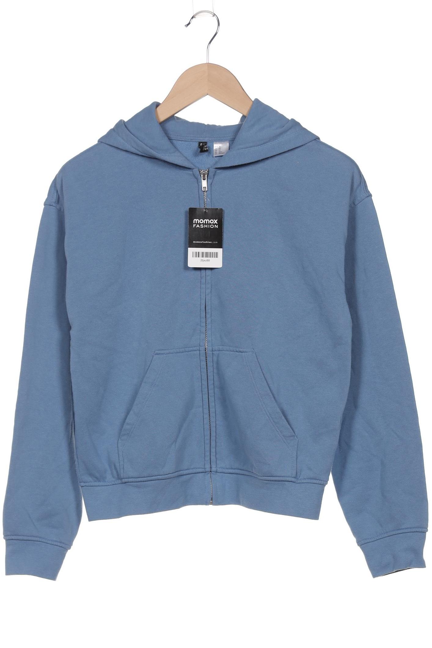 

H&M Damen Kapuzenpullover, blau, Gr. 34