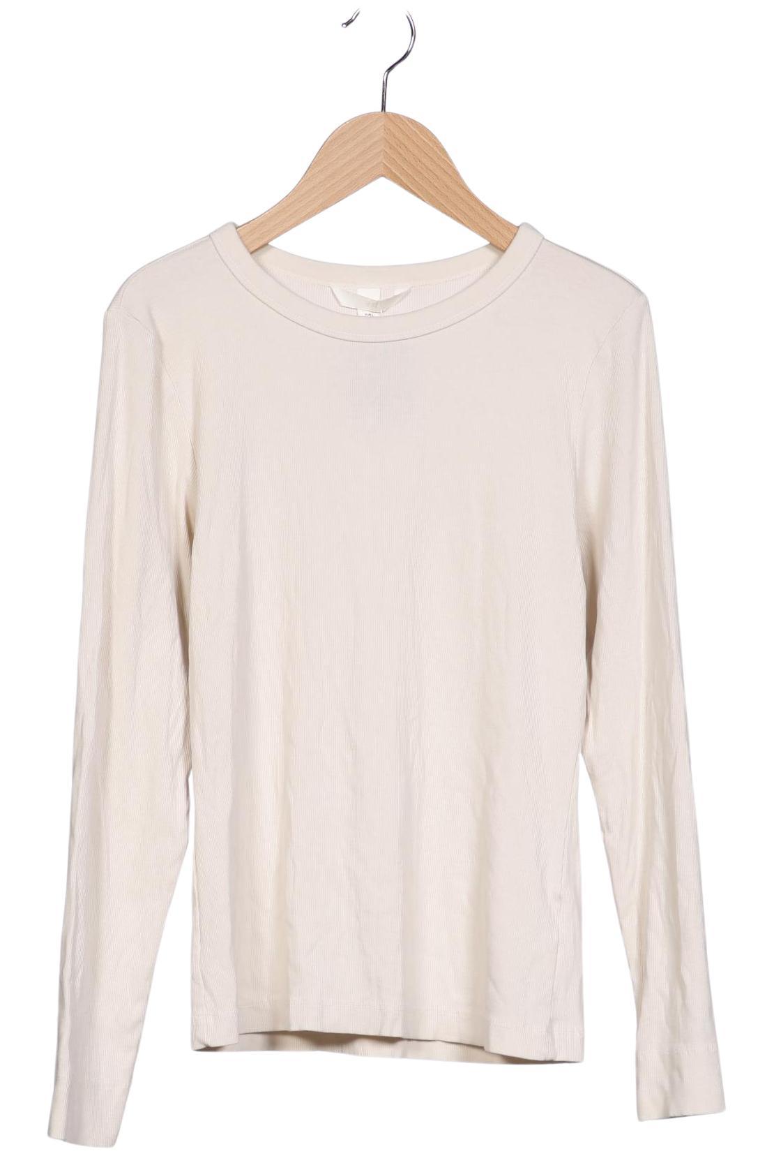 

H&M Damen Langarmshirt, cremeweiß, Gr. 42