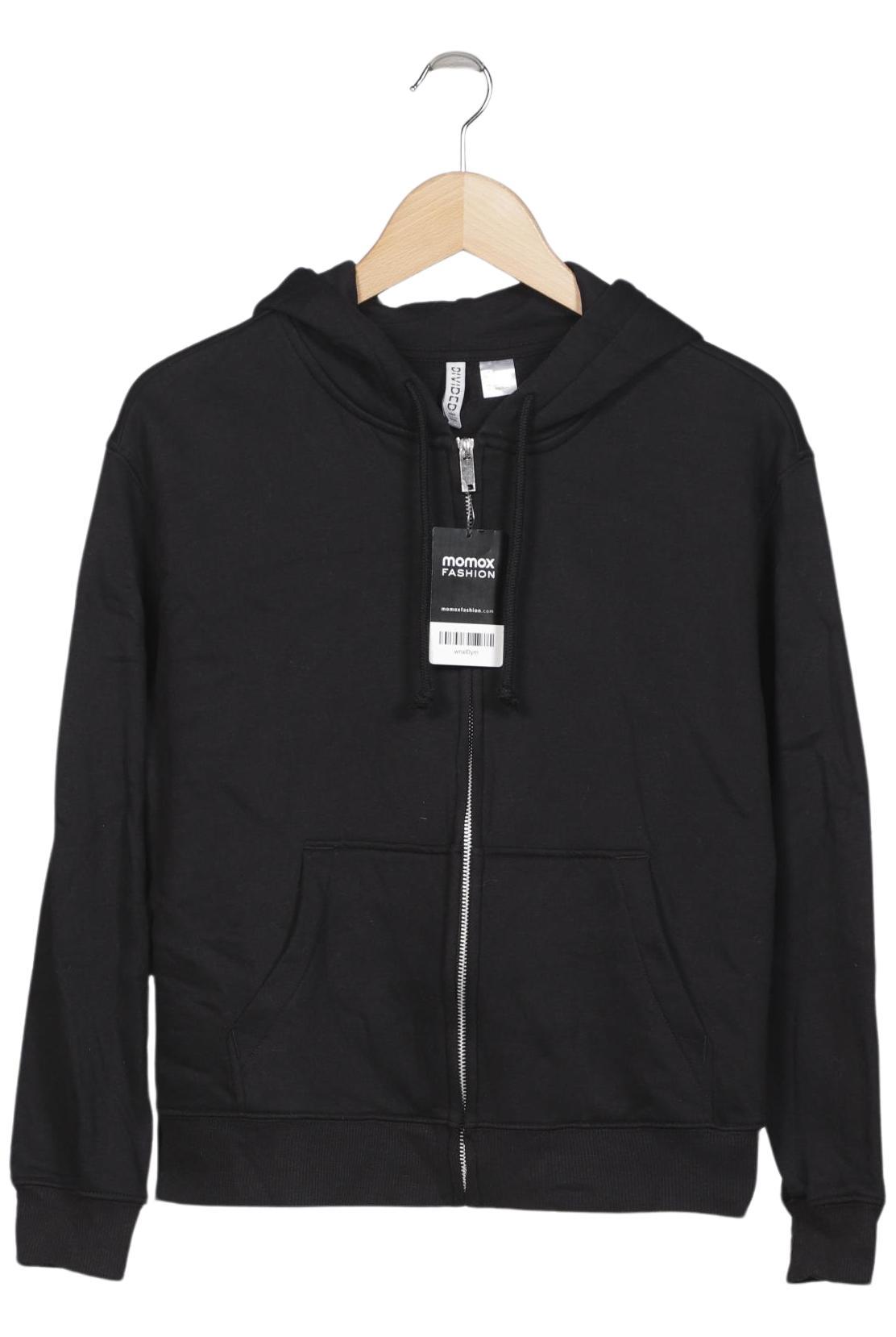 

H&M Damen Kapuzenpullover, schwarz, Gr. 36