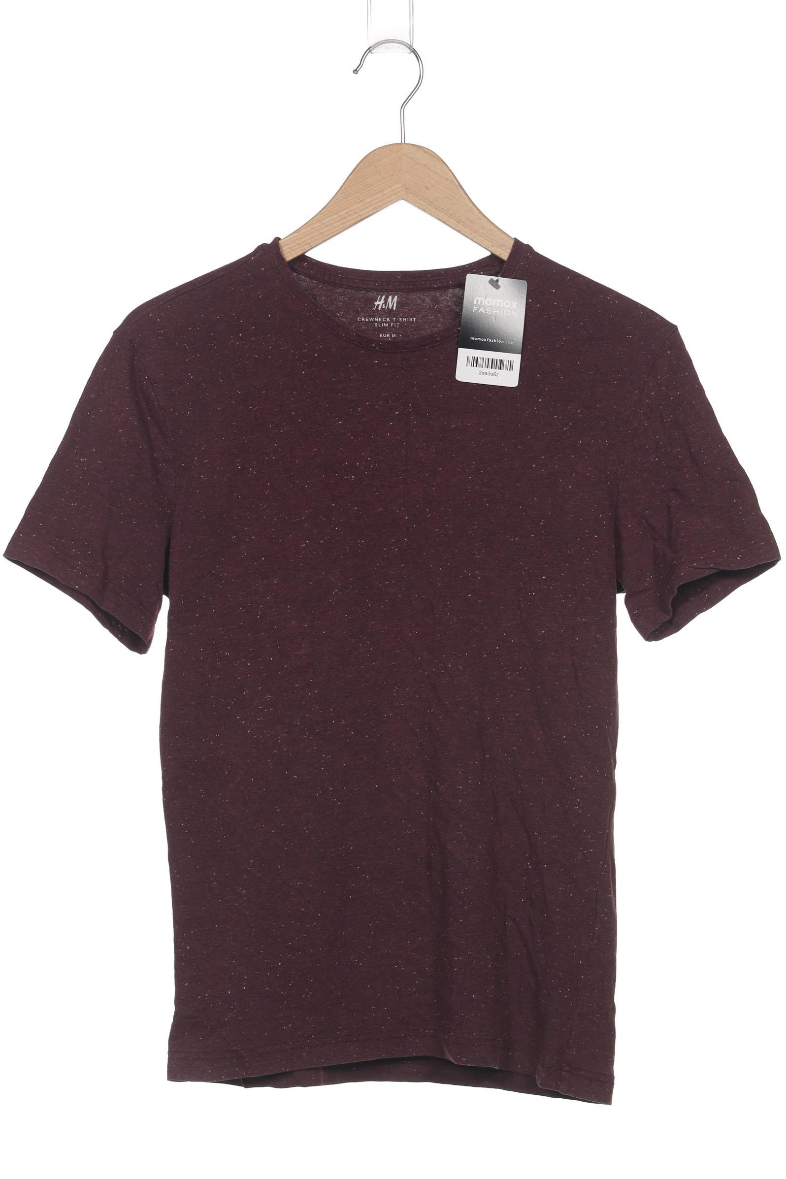 

H&M Damen T-Shirt, bordeaux, Gr. 38