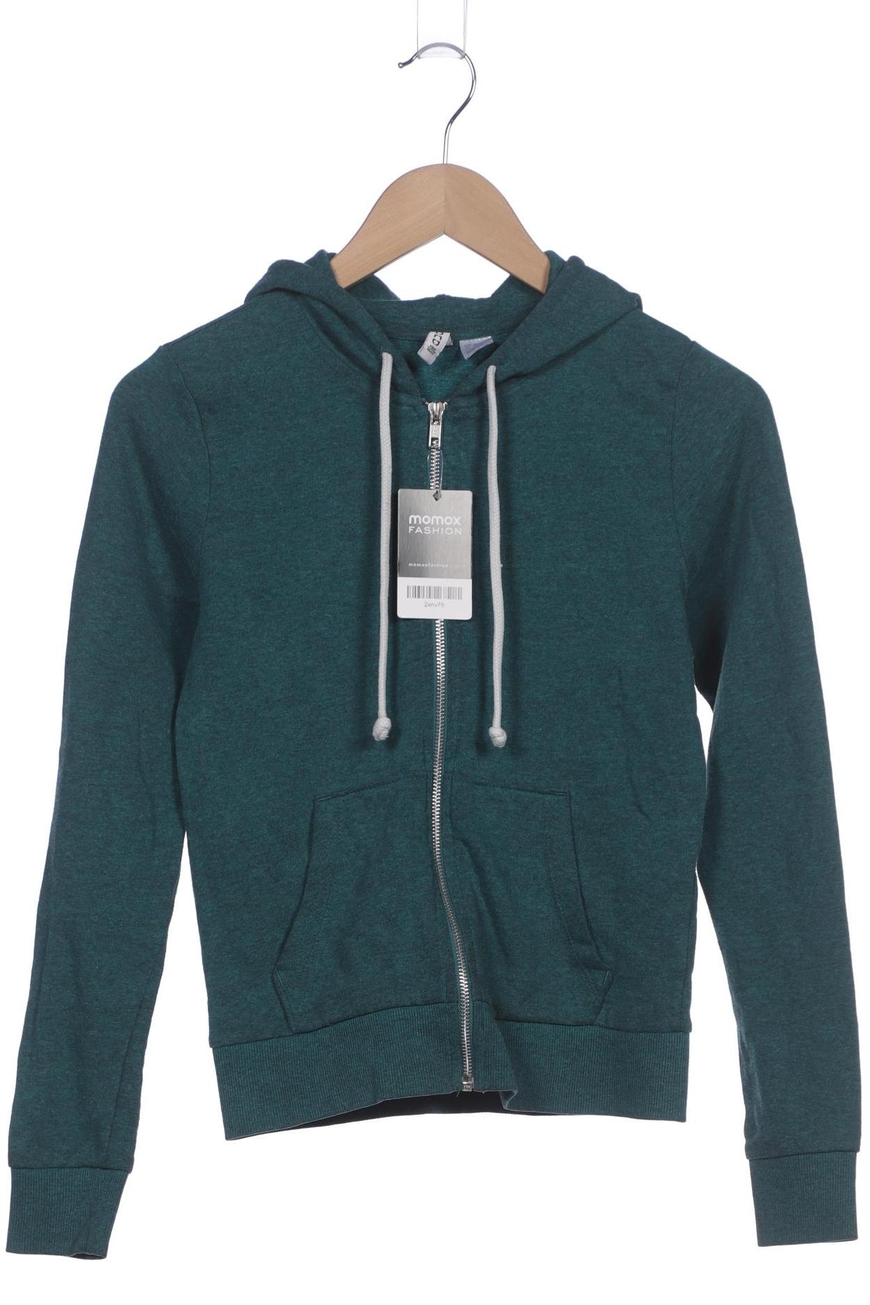 

H&M Damen Kapuzenpullover, grün, Gr. 34