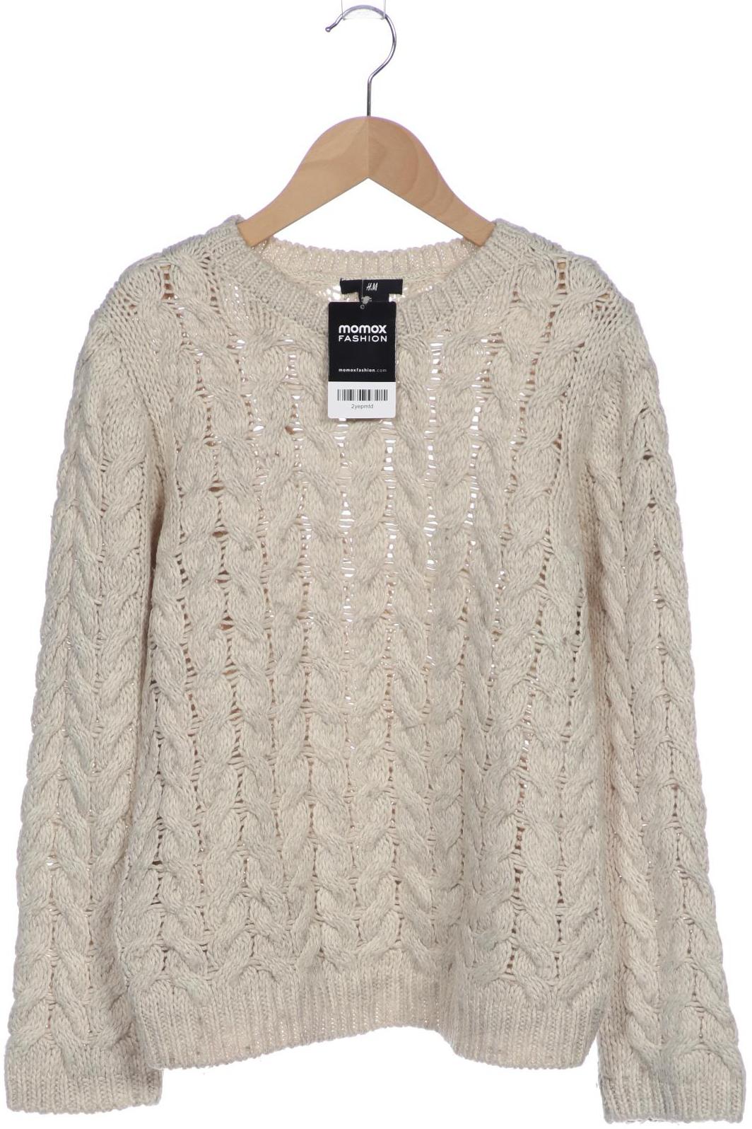 

H&M Damen Pullover, cremeweiß, Gr. 38