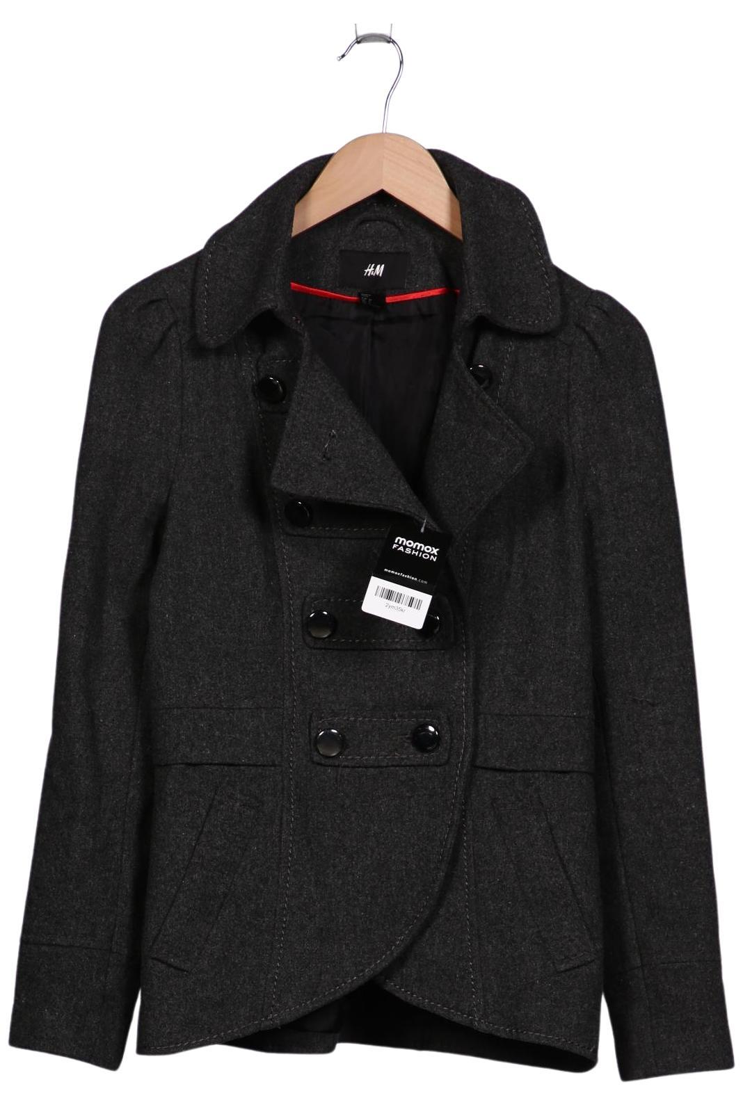 

H&M Damen Mantel, grau, Gr. 36