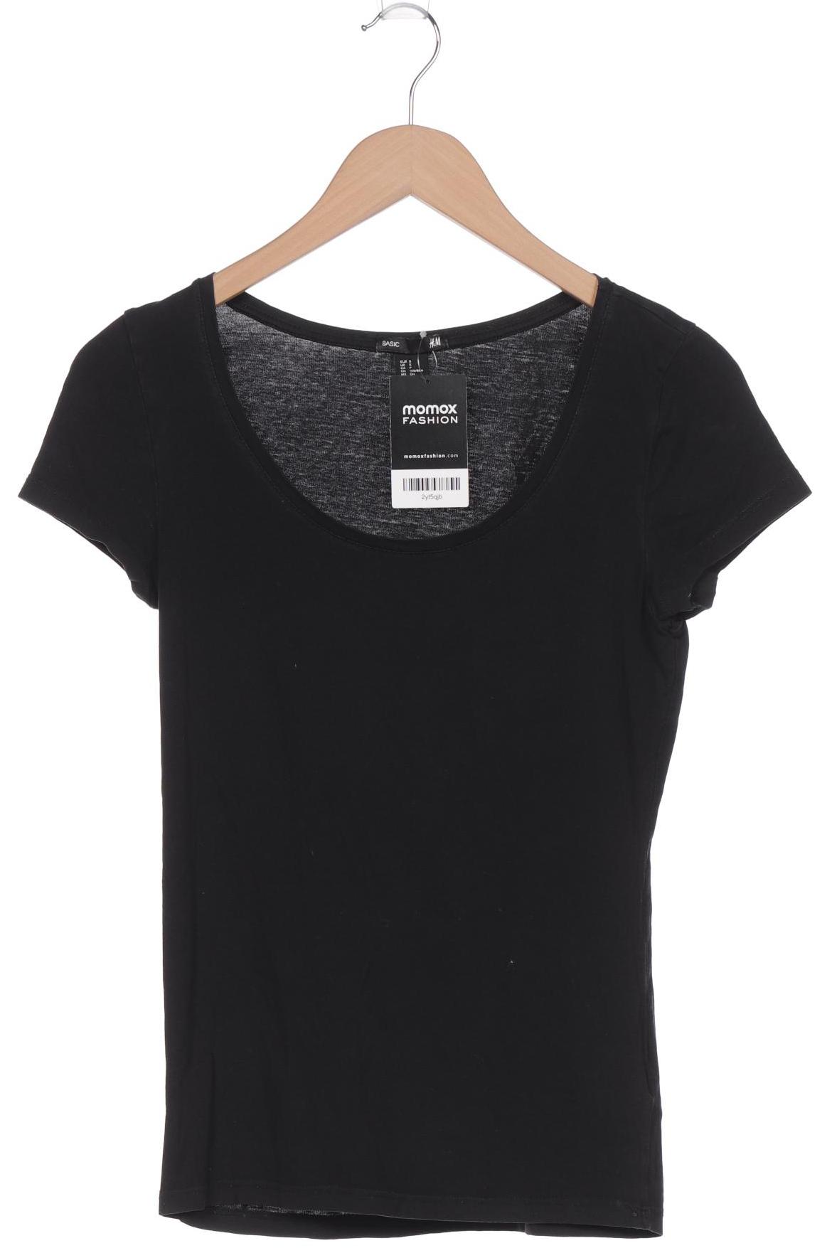 

H&M Damen T-Shirt, schwarz