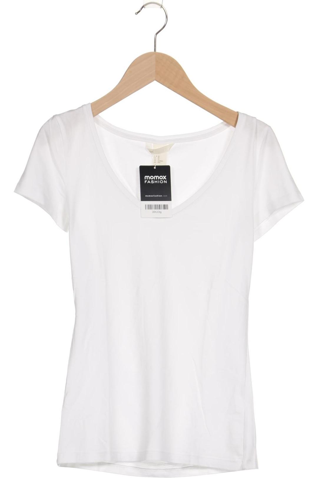 

H&M Damen T-Shirt, weiß, Gr. 34