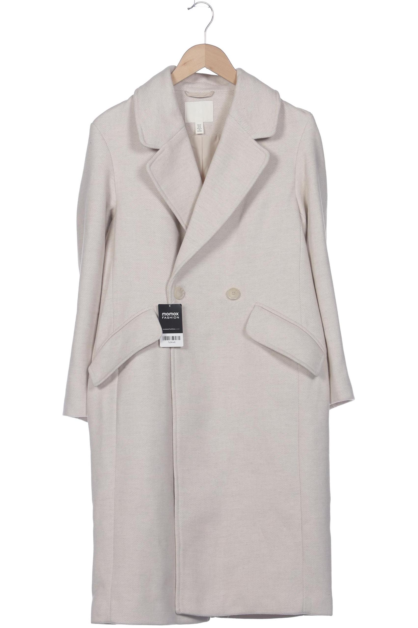 

H&M Damen Mantel, cremeweiß, Gr. 34