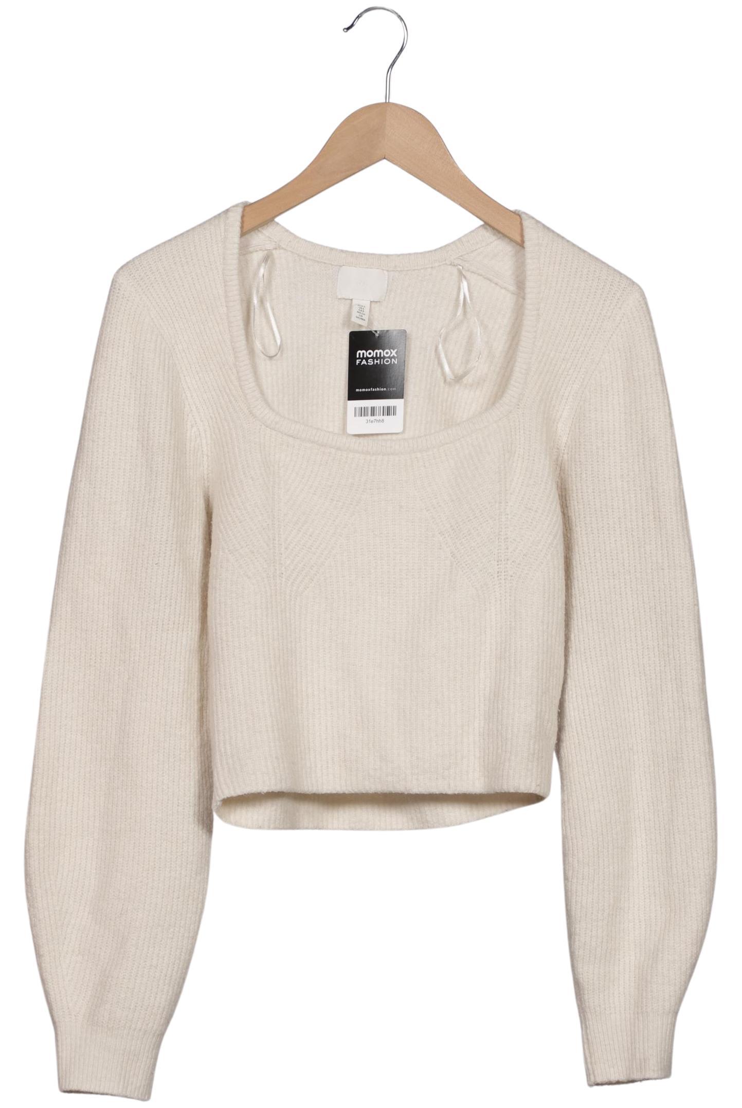

H&M Damen Pullover, cremeweiß, Gr. 36