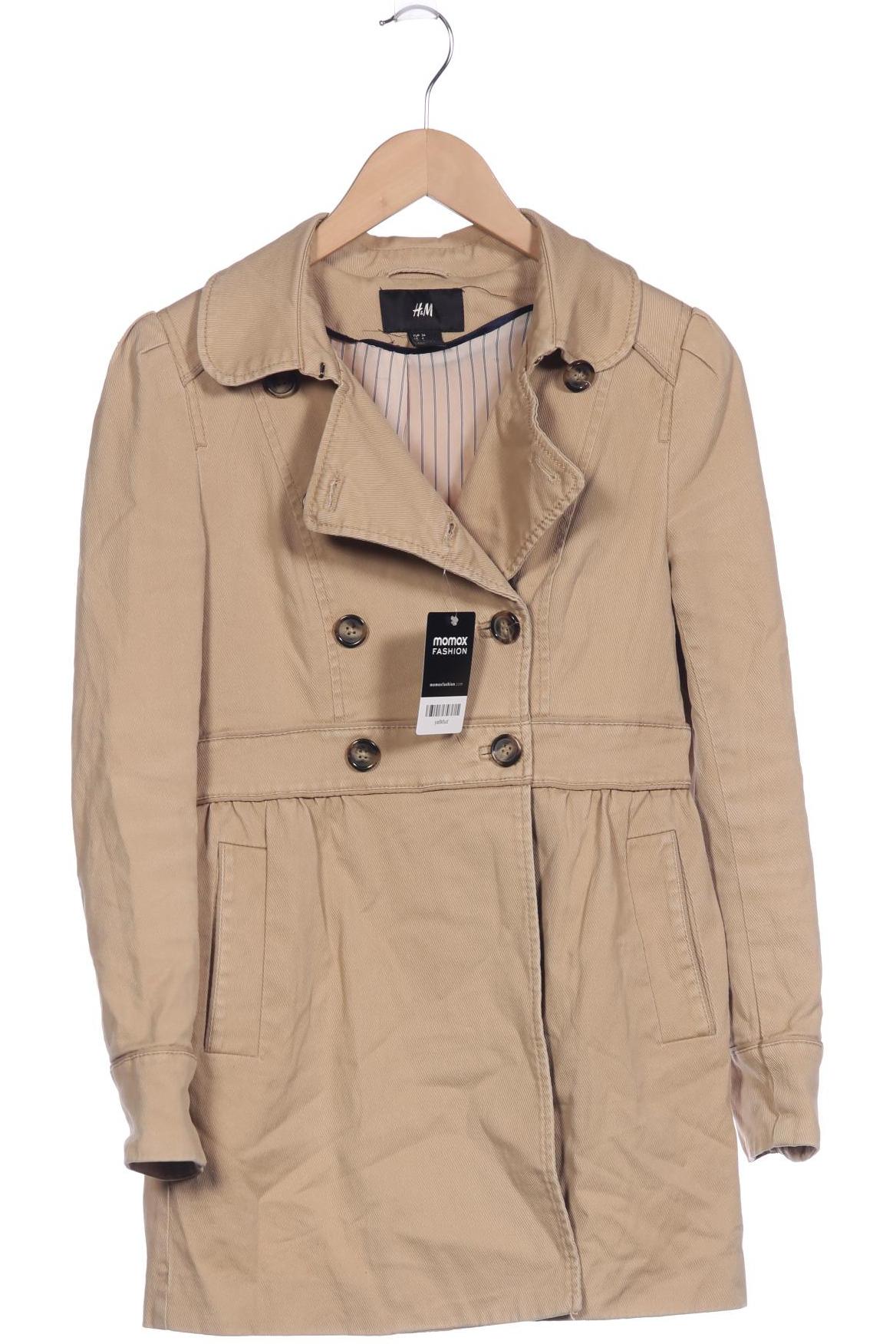 

H&M Damen Mantel, beige, Gr. 34