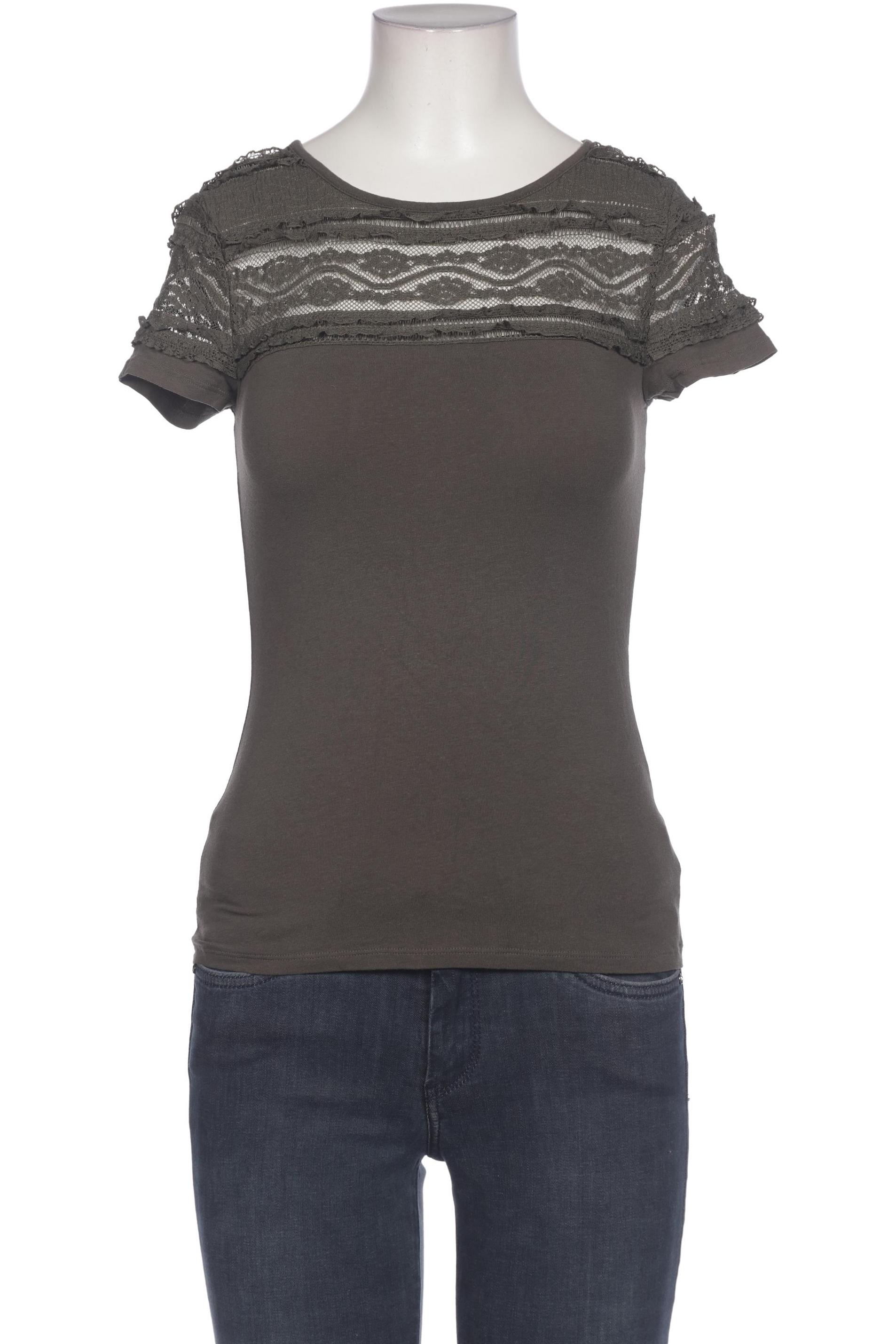 

H&M Damen T-Shirt, grün, Gr. 34