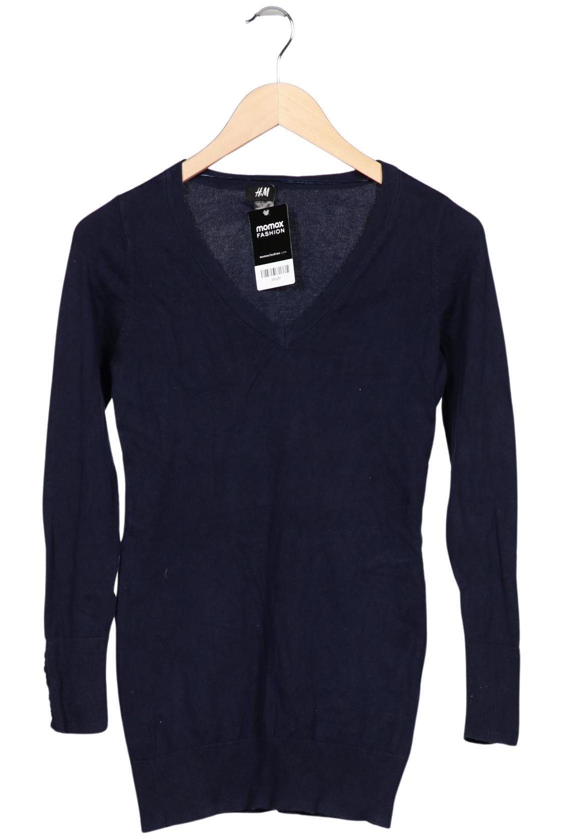

H&M Damen Pullover, marineblau, Gr. 36