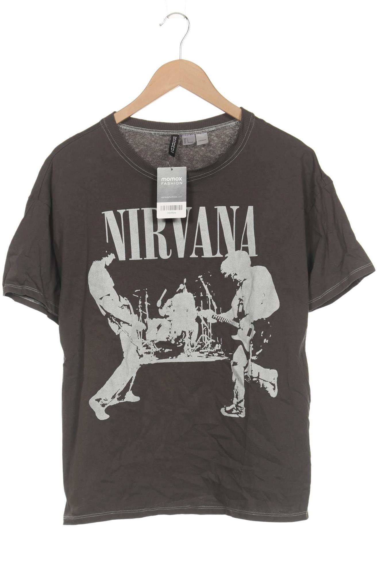 

H&M Damen T-Shirt, grau, Gr. 42