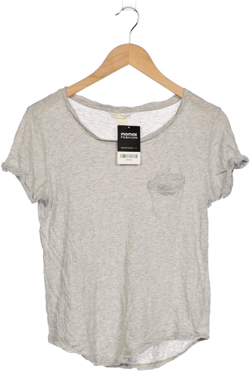 

H&M Damen T-Shirt, grau, Gr. 34