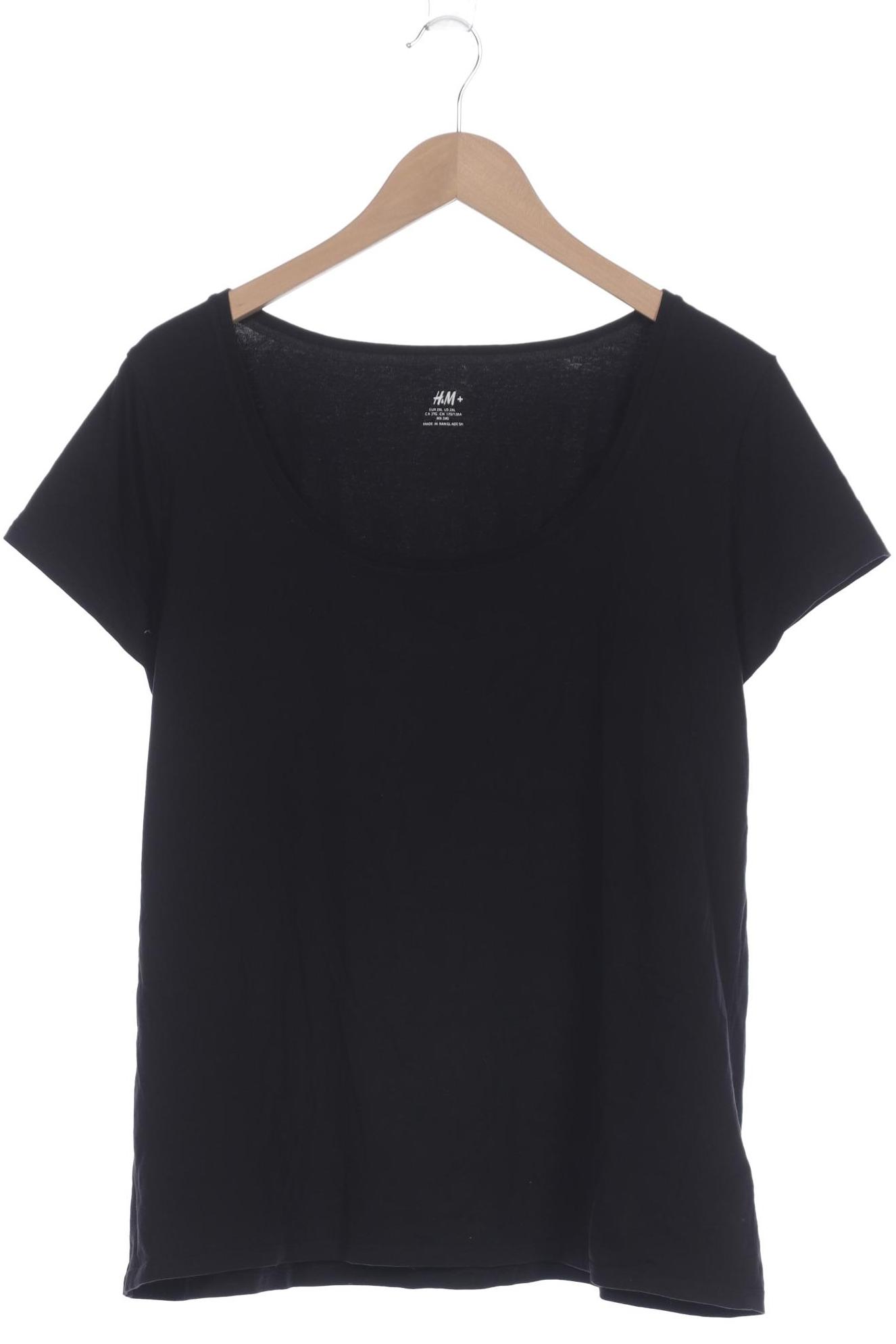 

H&M Damen T-Shirt, schwarz, Gr. 46