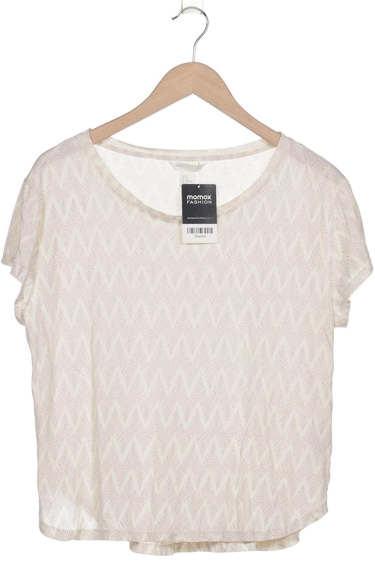 

H&M Damen T-Shirt, cremeweiß, Gr. 38