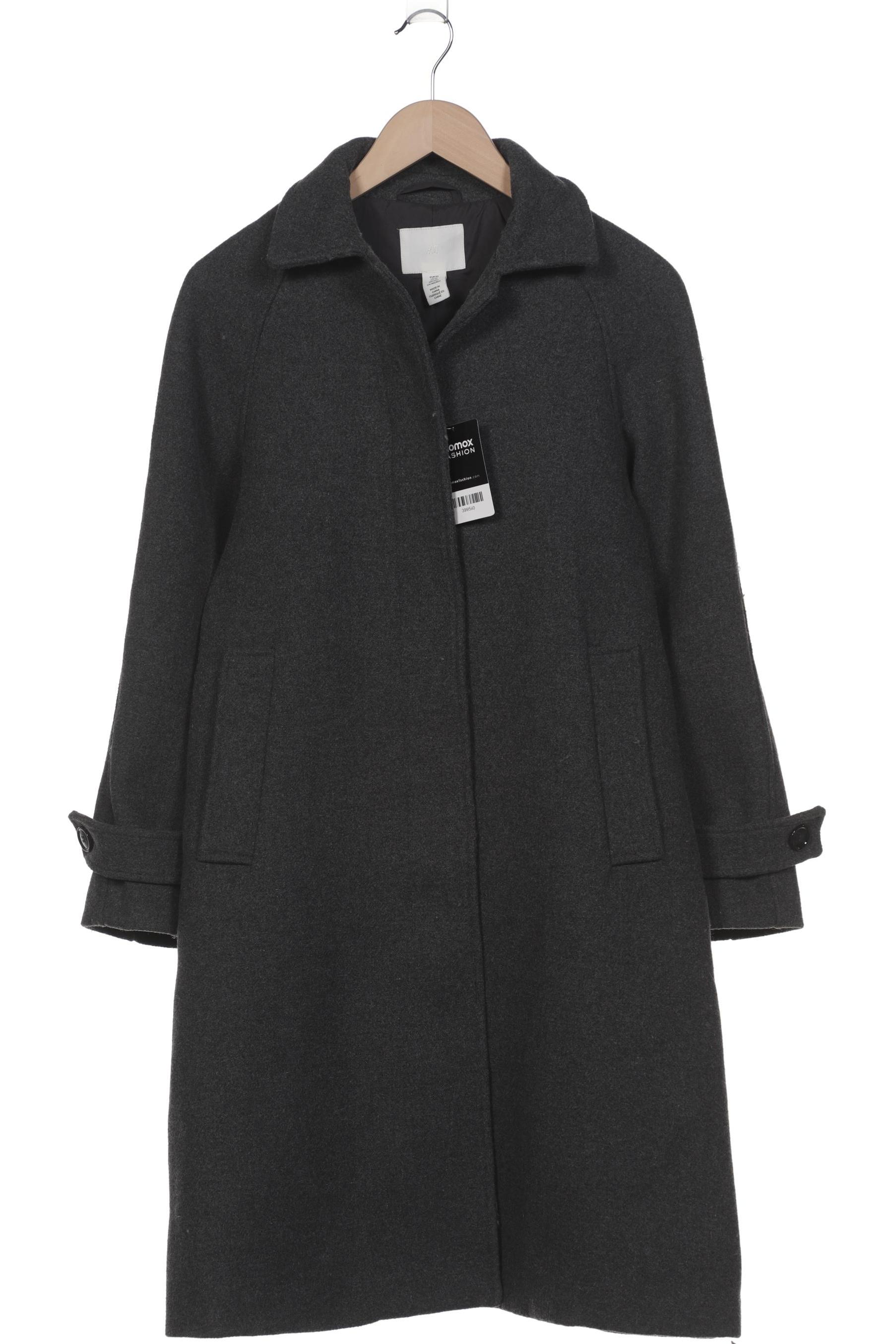 

H&M Damen Mantel, grau, Gr. 34