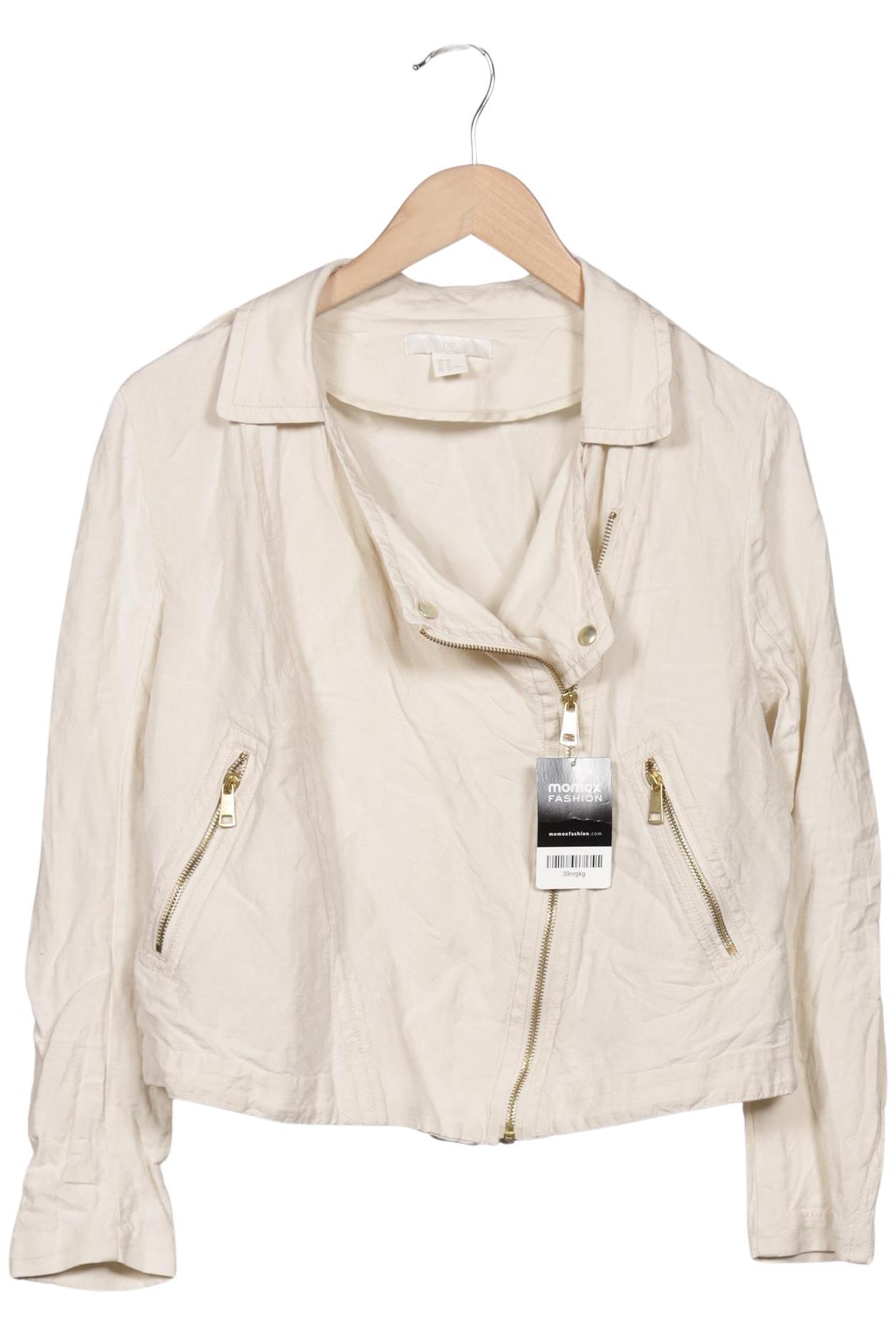 

H&M Damen Jacke, cremeweiß, Gr. 46