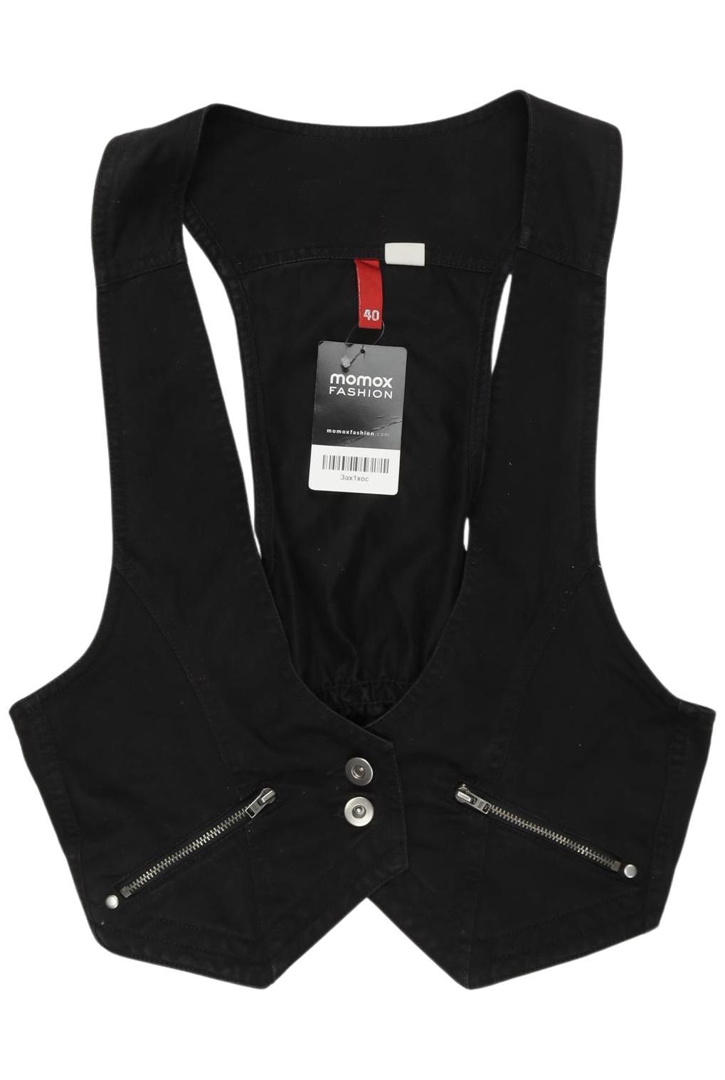 

H&M Damen Weste, schwarz, Gr. 40