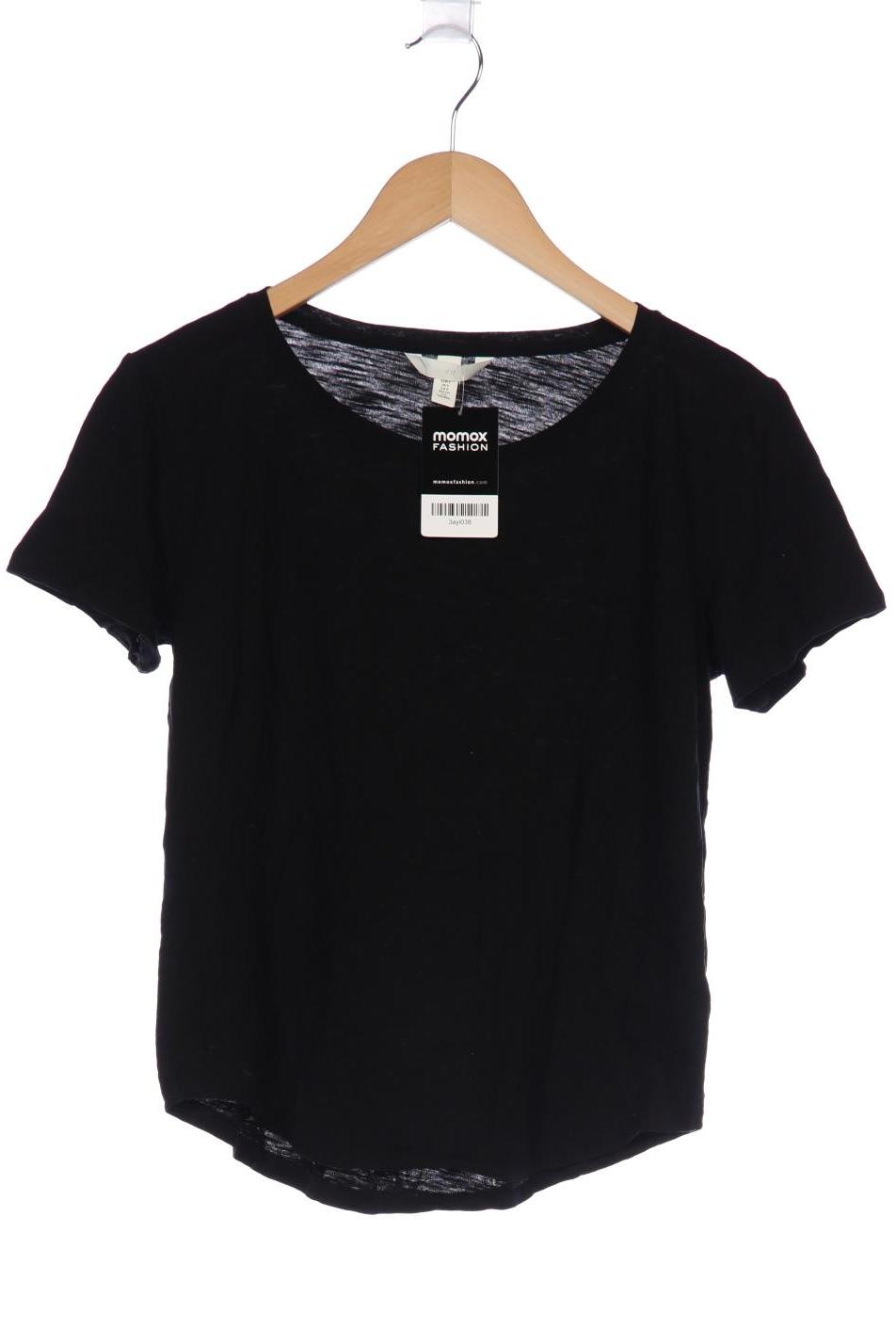 

H&M Damen T-Shirt, schwarz, Gr. 36