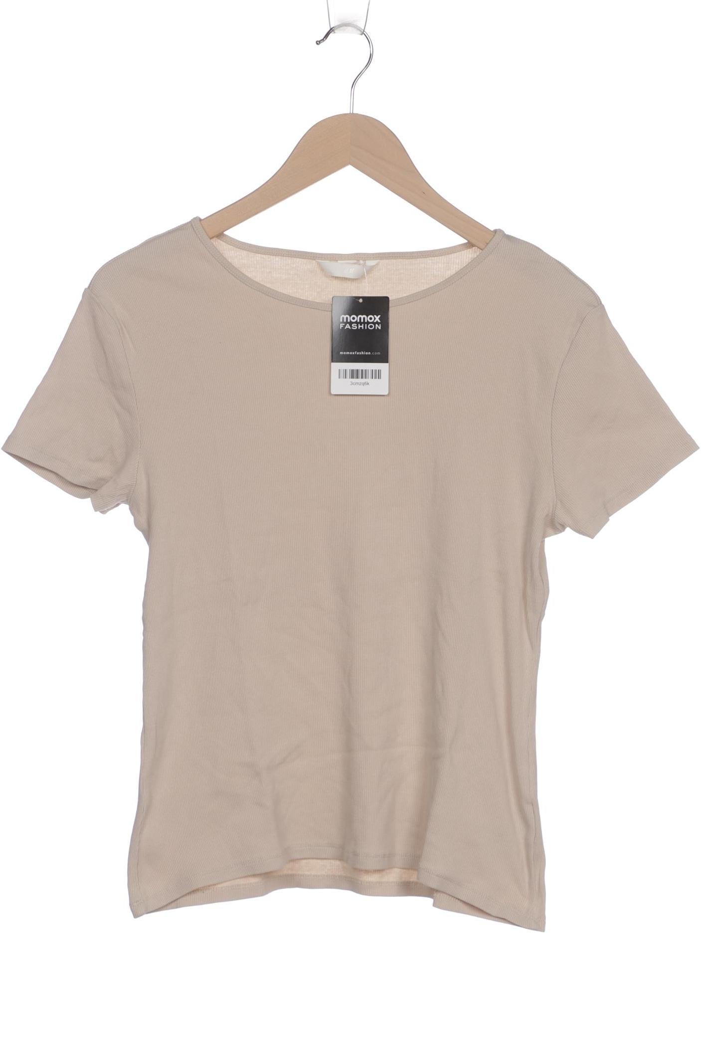 

H&M Damen T-Shirt, beige, Gr. 42