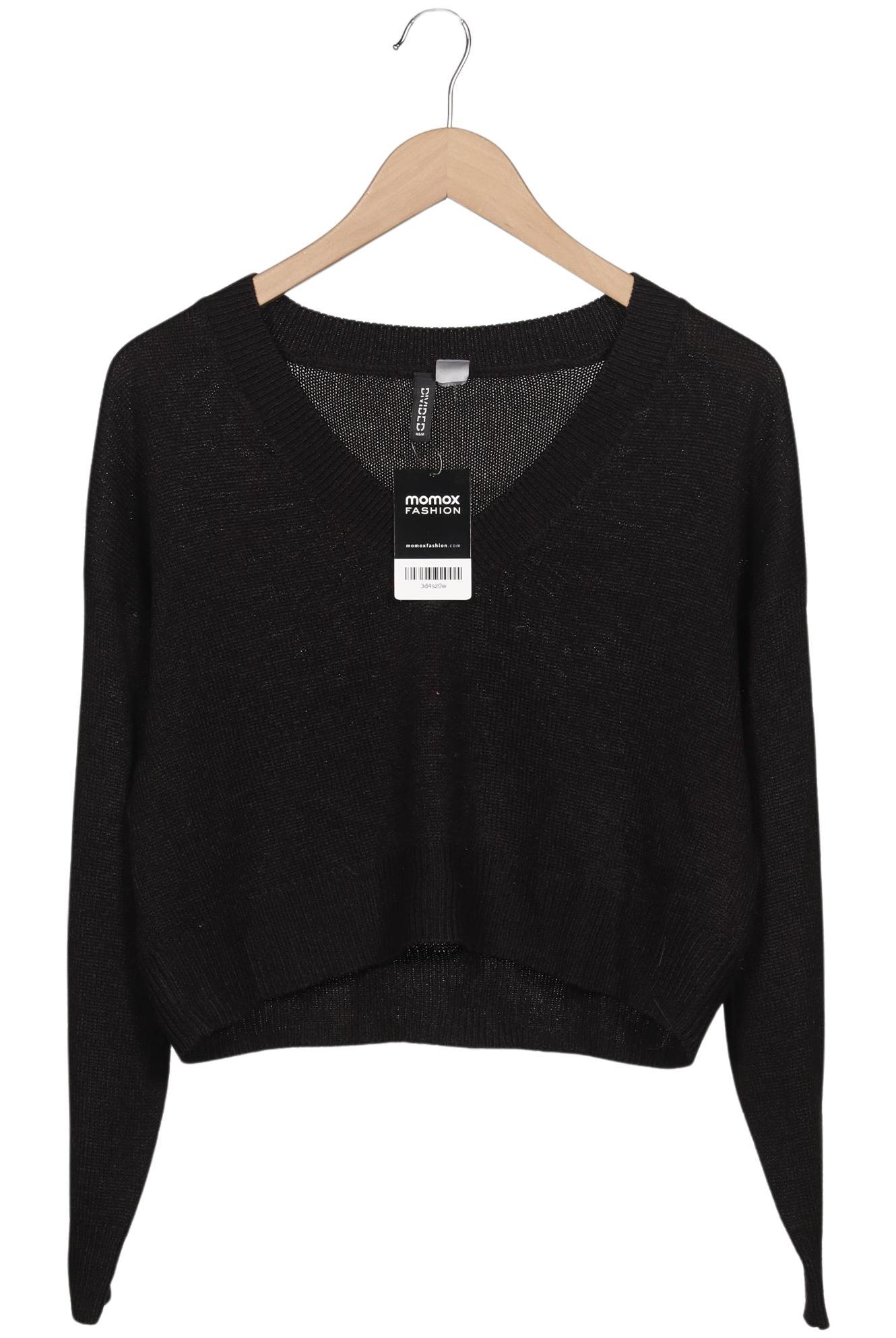 

H&M Damen Pullover, schwarz, Gr. 38
