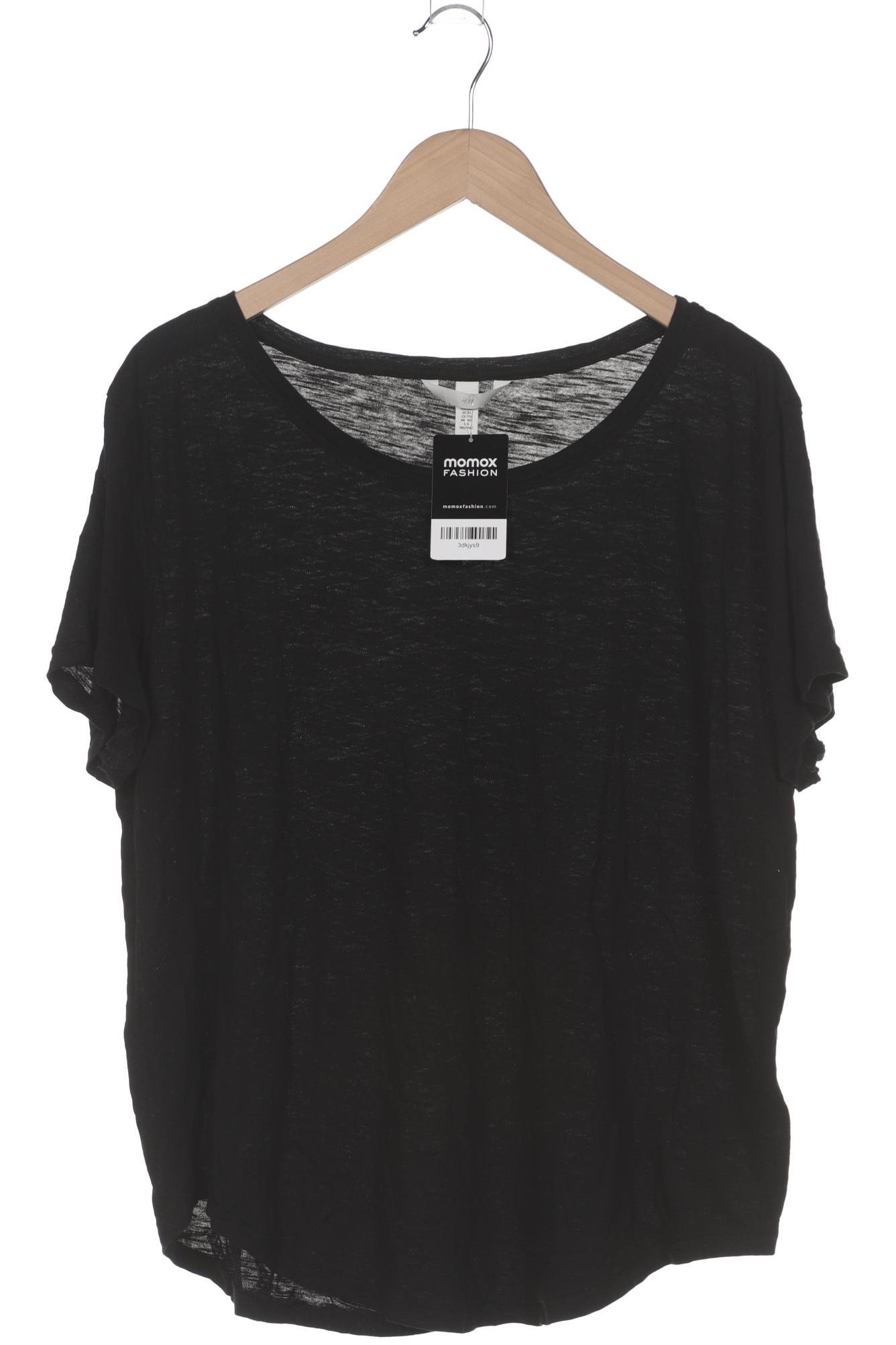 

H&M Damen T-Shirt, schwarz, Gr. 44