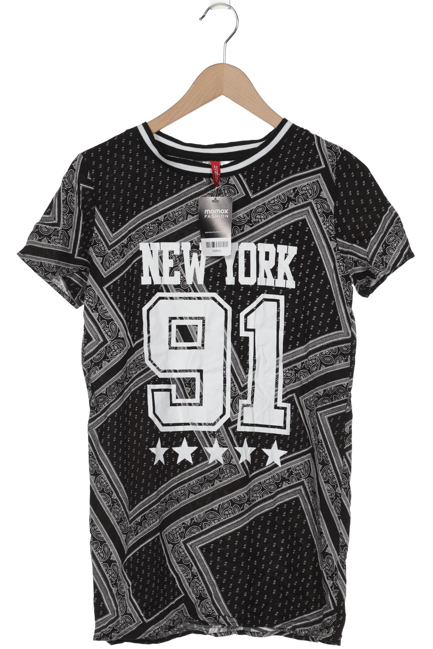 

H&M Damen T-Shirt, schwarz, Gr. 34