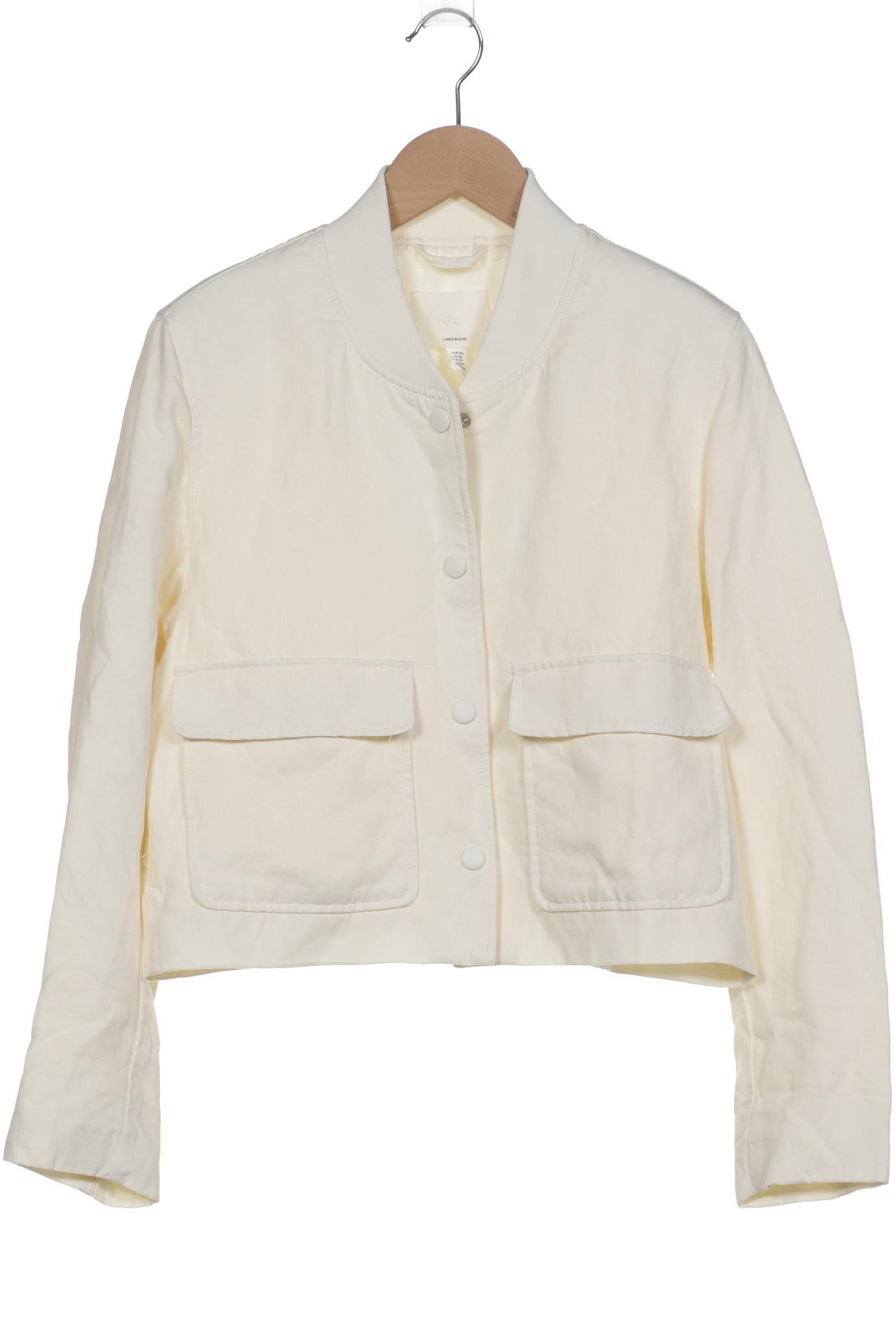 

H&M Damen Jacke, cremeweiß, Gr. 34