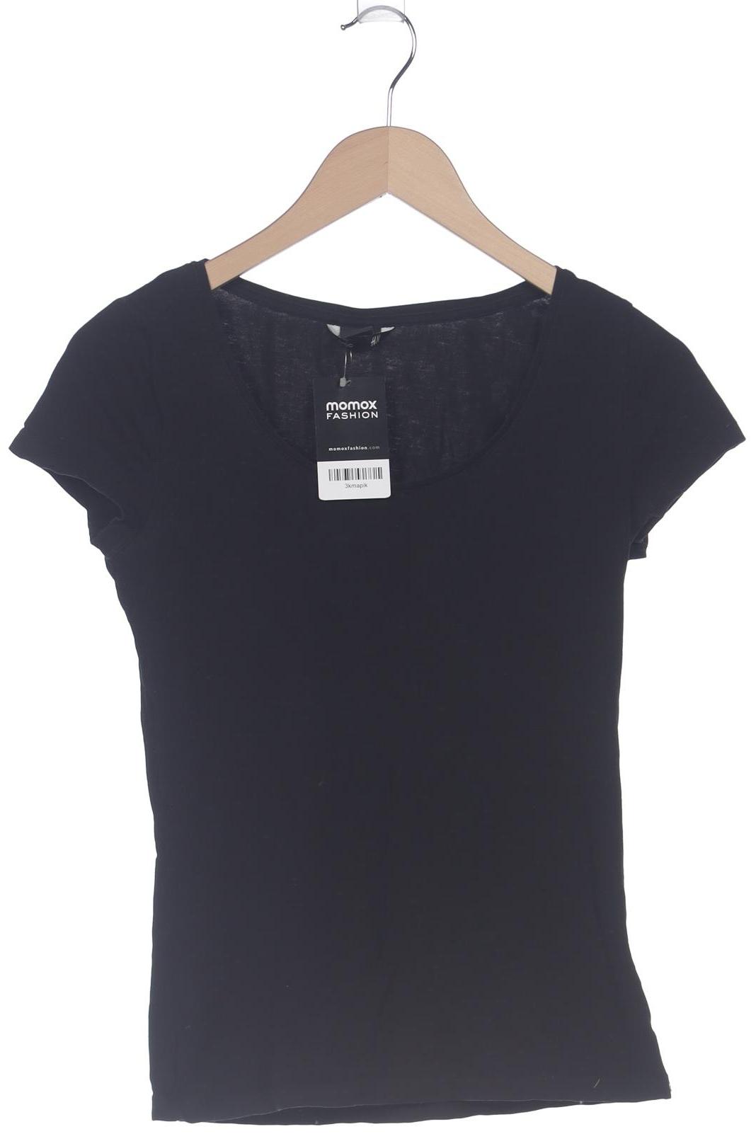 

H&M Damen T-Shirt, schwarz, Gr. 36