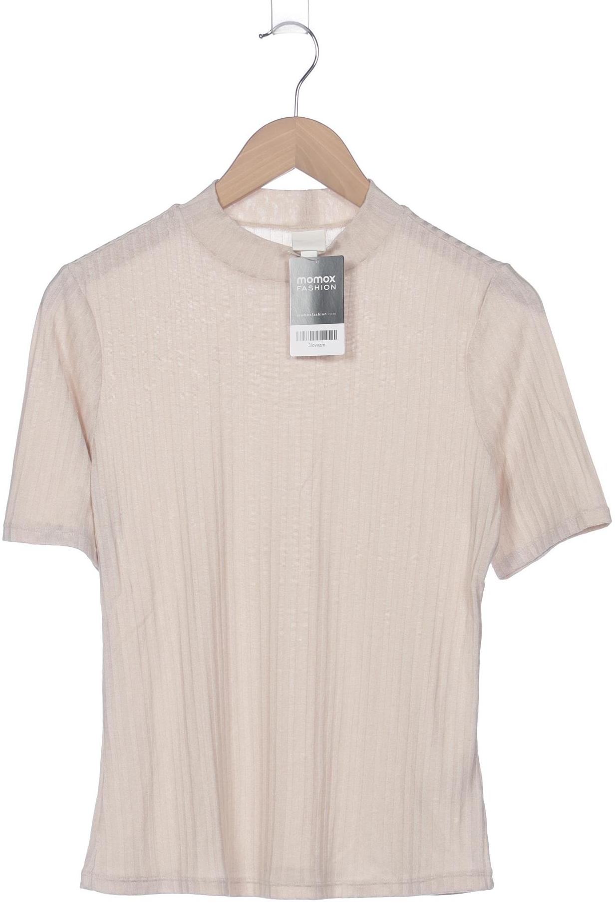 

H&M Damen T-Shirt, beige, Gr. 38