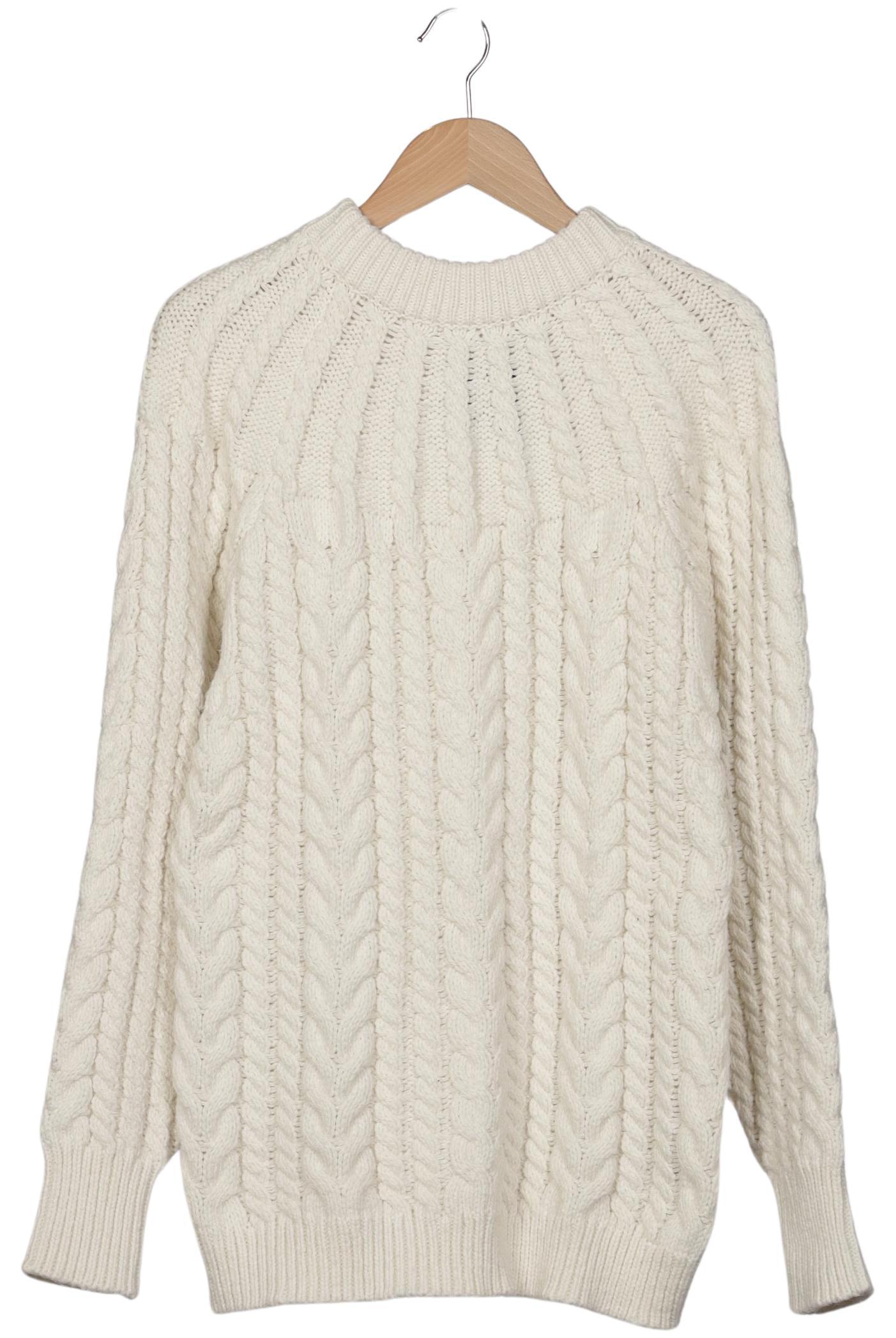 

H&M Damen Pullover, cremeweiß, Gr. 34